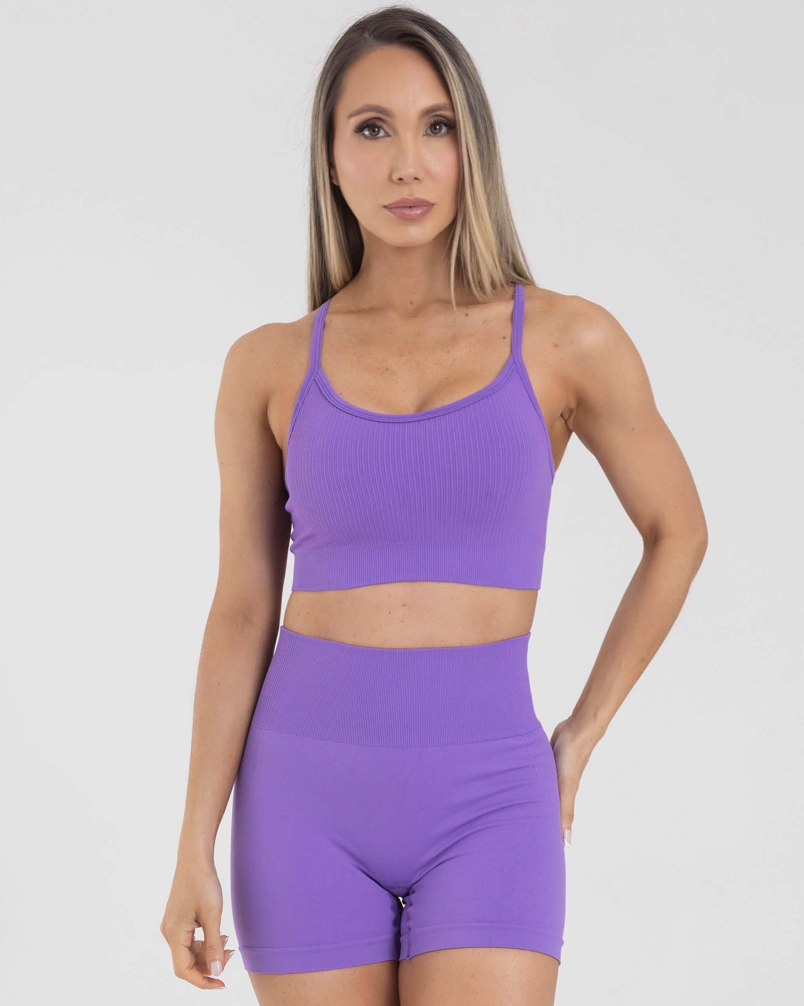 Top tiras seamless mora orchid muse FIBER