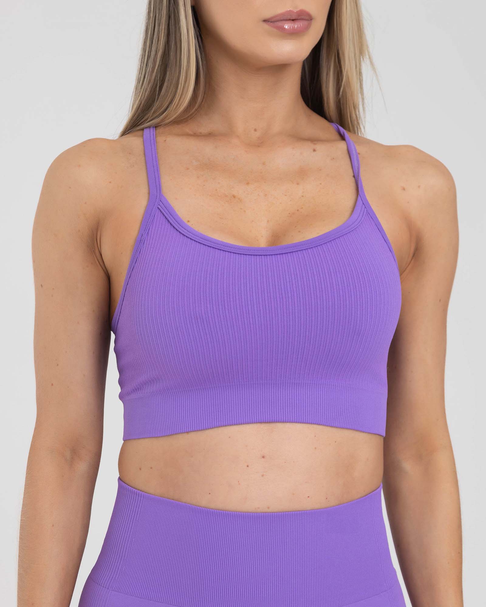 Top tiras seamless mora orchid muse FIBER