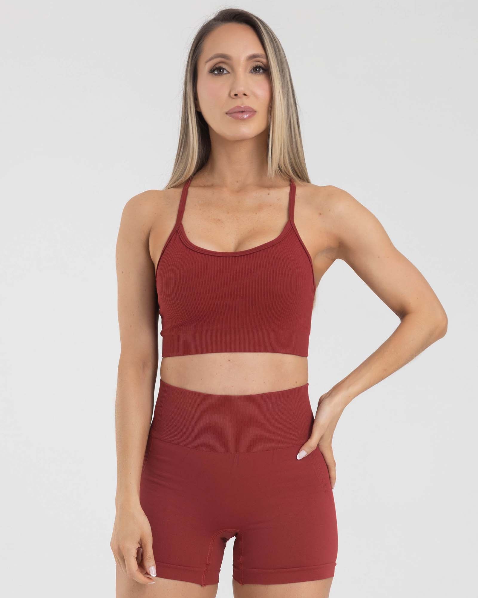 Top tiras seamless rojo muse FIBER