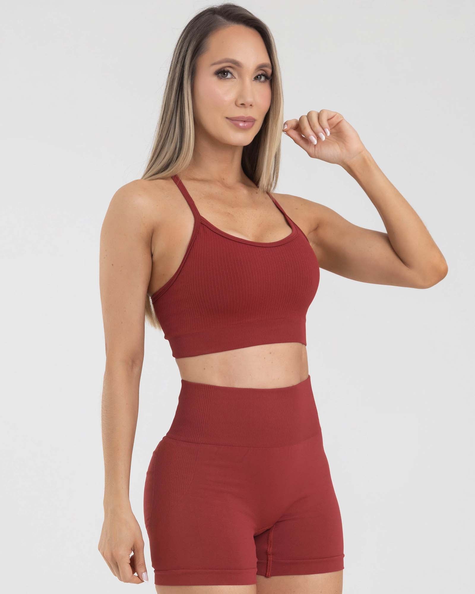 Top tiras seamless rojo muse FIBER