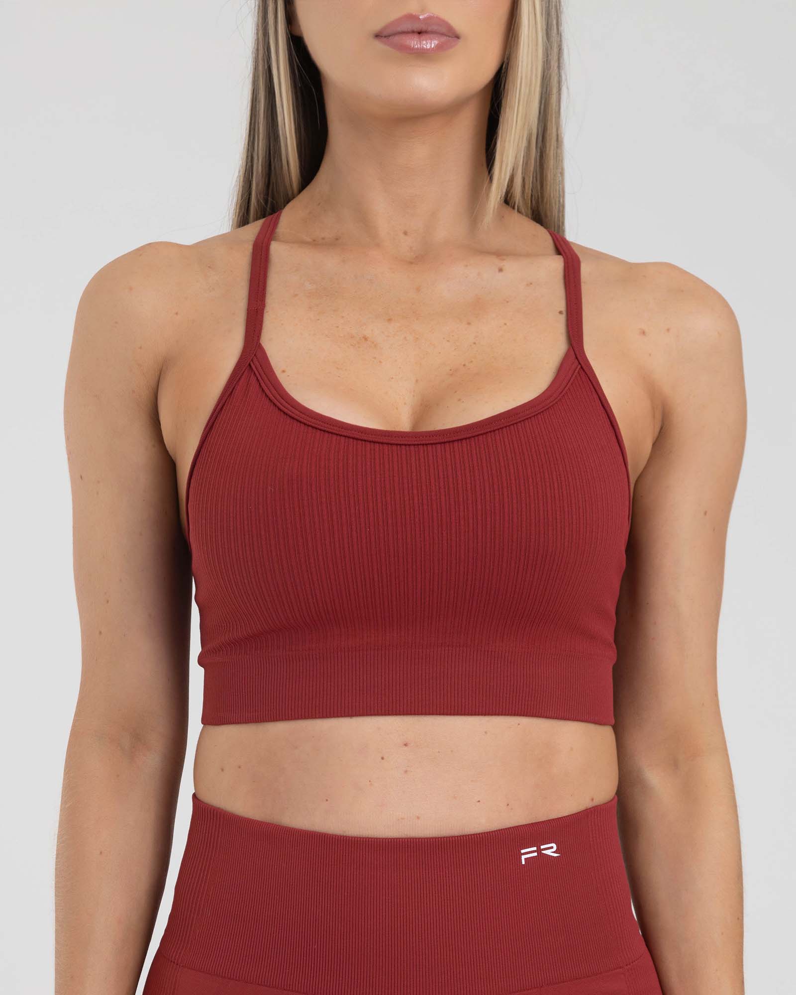 Top tiras seamless rojo muse FIBER