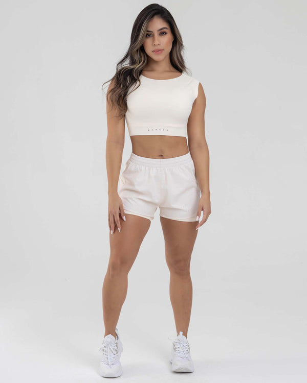 Short running marfil vainilla simplicity FIBER