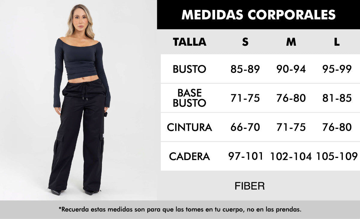 Pantalón cargo loose beige core passion FIBER