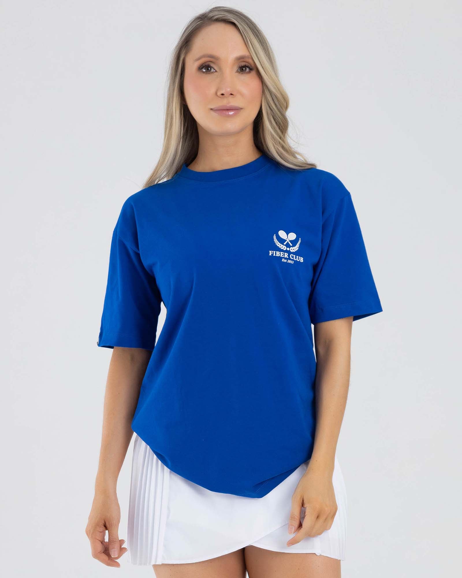 CAMISETA MANGA CORTA HOLGADA AZUL COBALTO GOOD SPORT FIBER