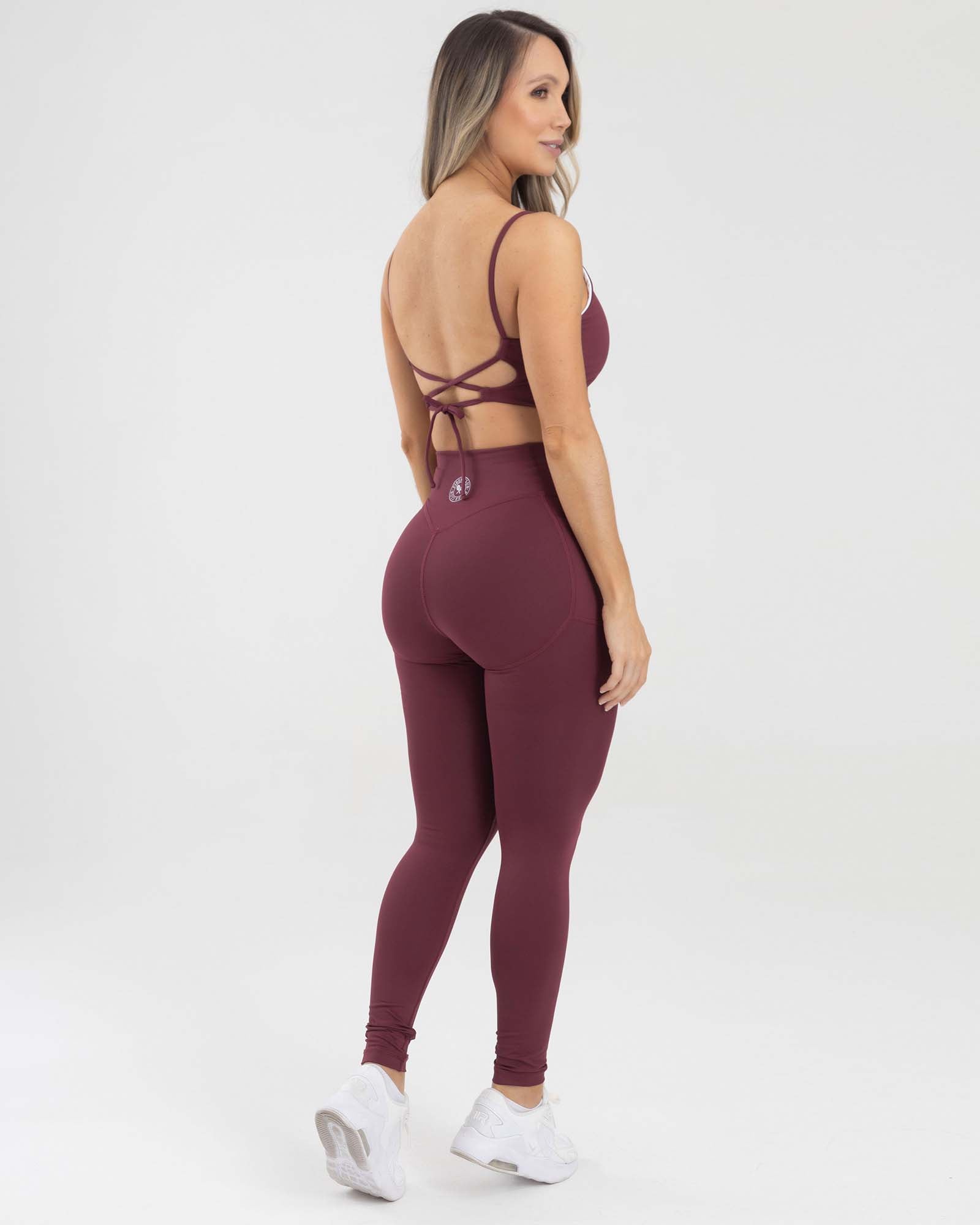 LEGGINGS SHAPES VINOTINTO MULBERRY GOOD SPORT FIBER