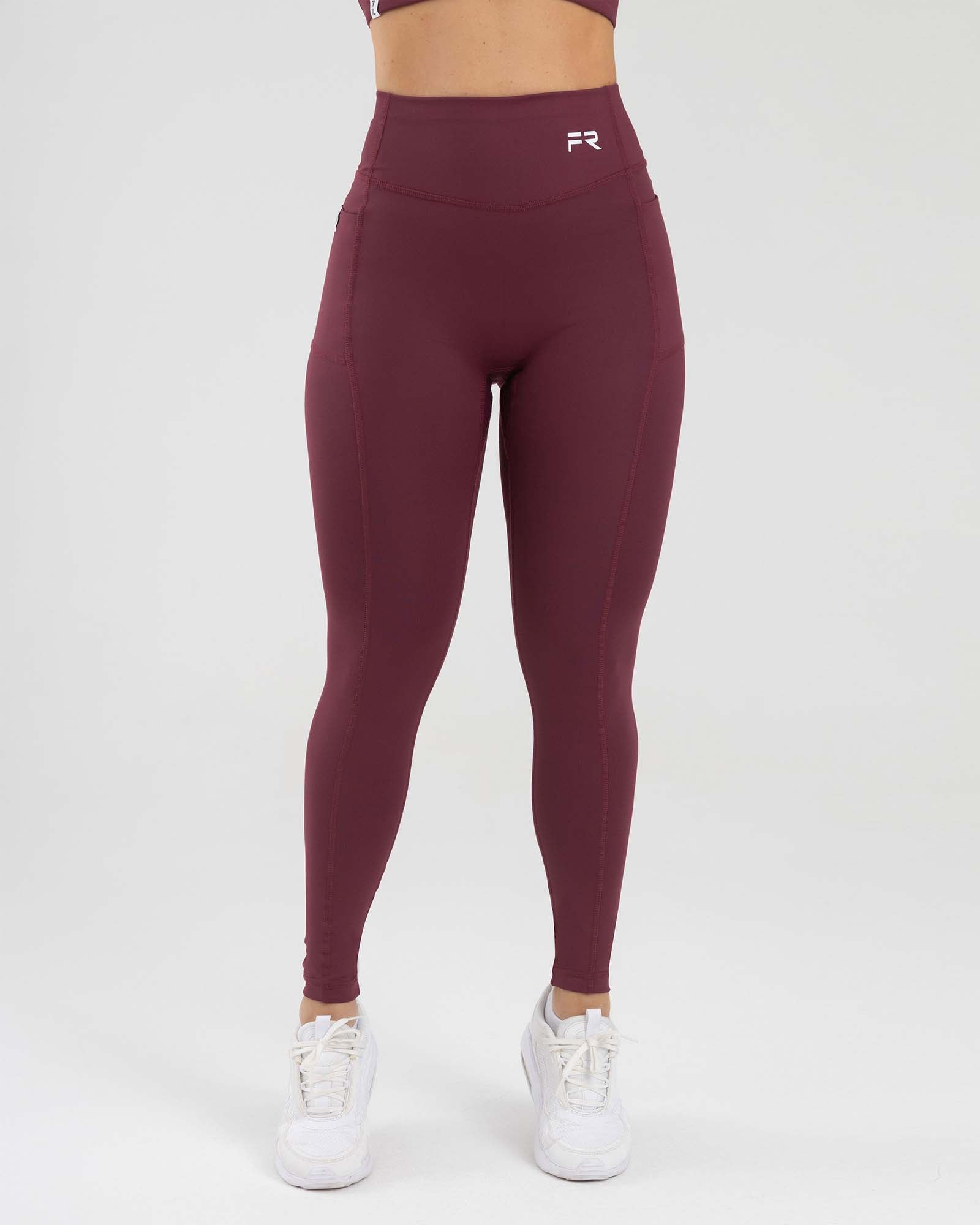 LEGGINGS SHAPES VINOTINTO MULBERRY GOOD SPORT FIBER