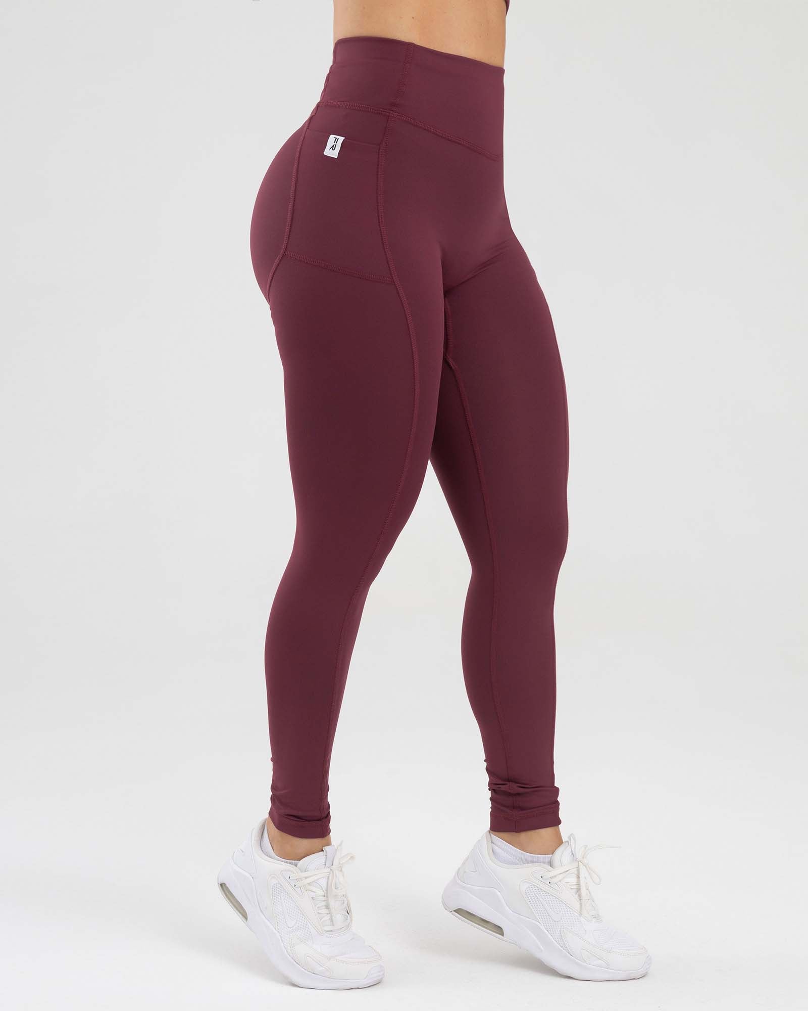 LEGGINGS SHAPES VINOTINTO MULBERRY GOOD SPORT FIBER