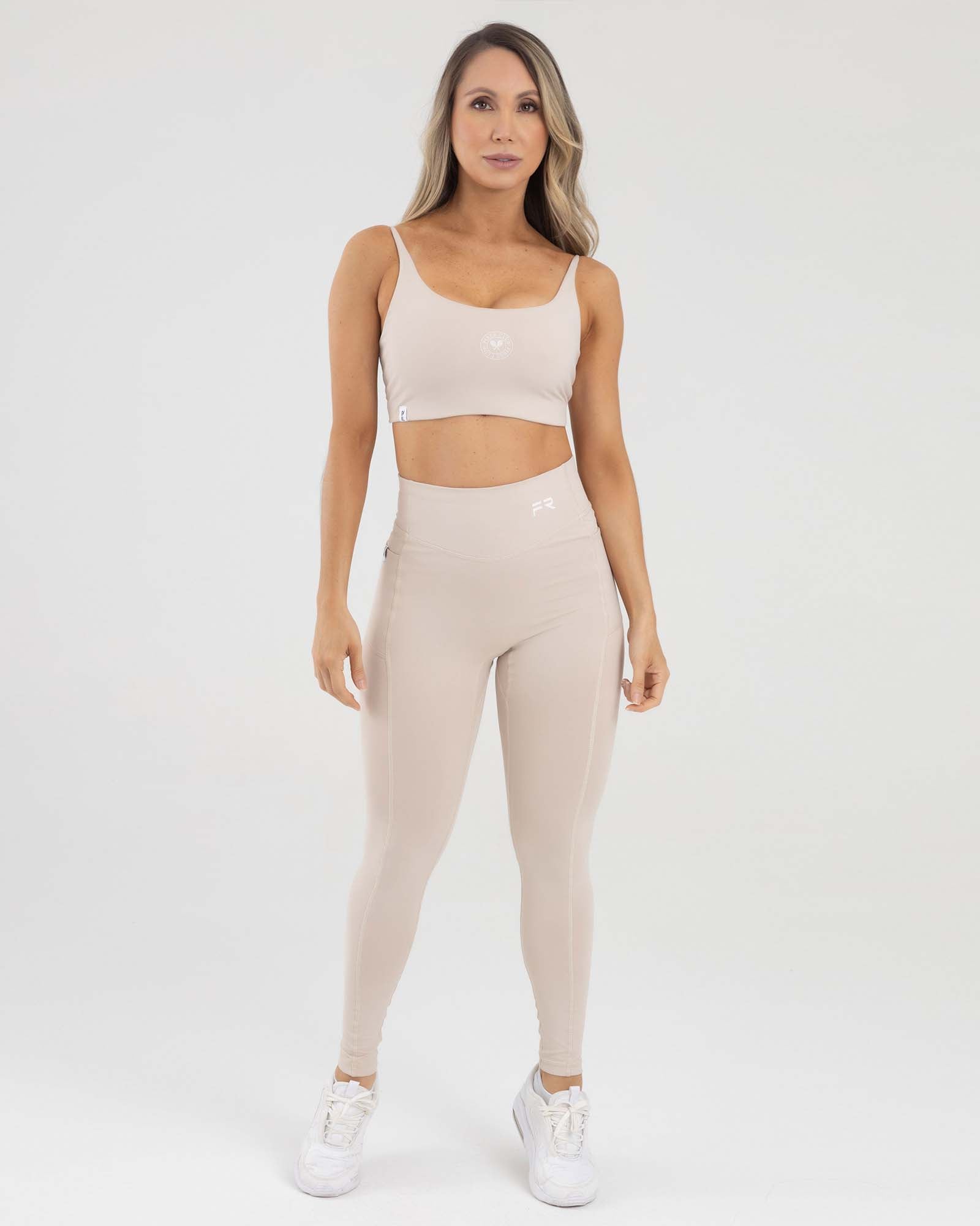 LEGGINGS SHAPES BEIGE LYCHEE GOOD SPORT FIBER