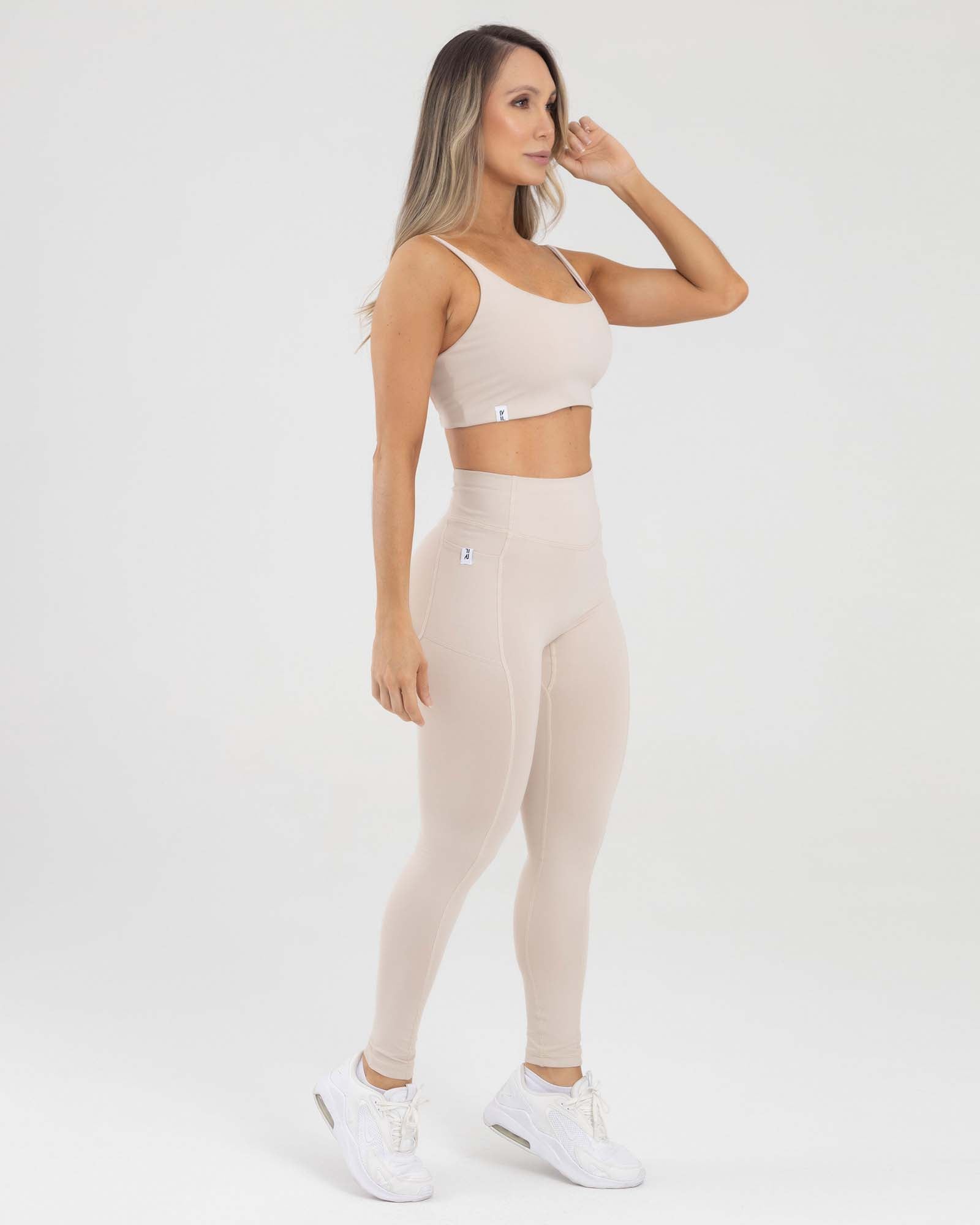 LEGGINGS SHAPES BEIGE LYCHEE GOOD SPORT FIBER