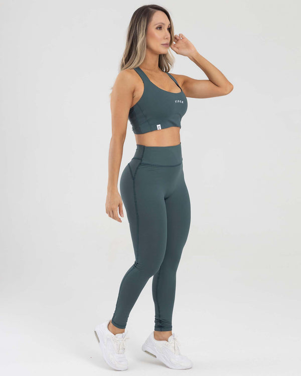 LEGGINGS SHAPES VERDE OSCURO GOOD SPORT FIBER