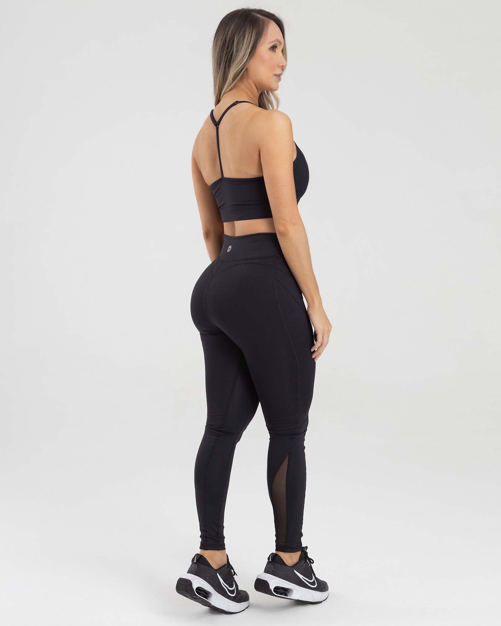 LEGGINGS SHAPES NET NEGRO GOOD SPORT FIBER