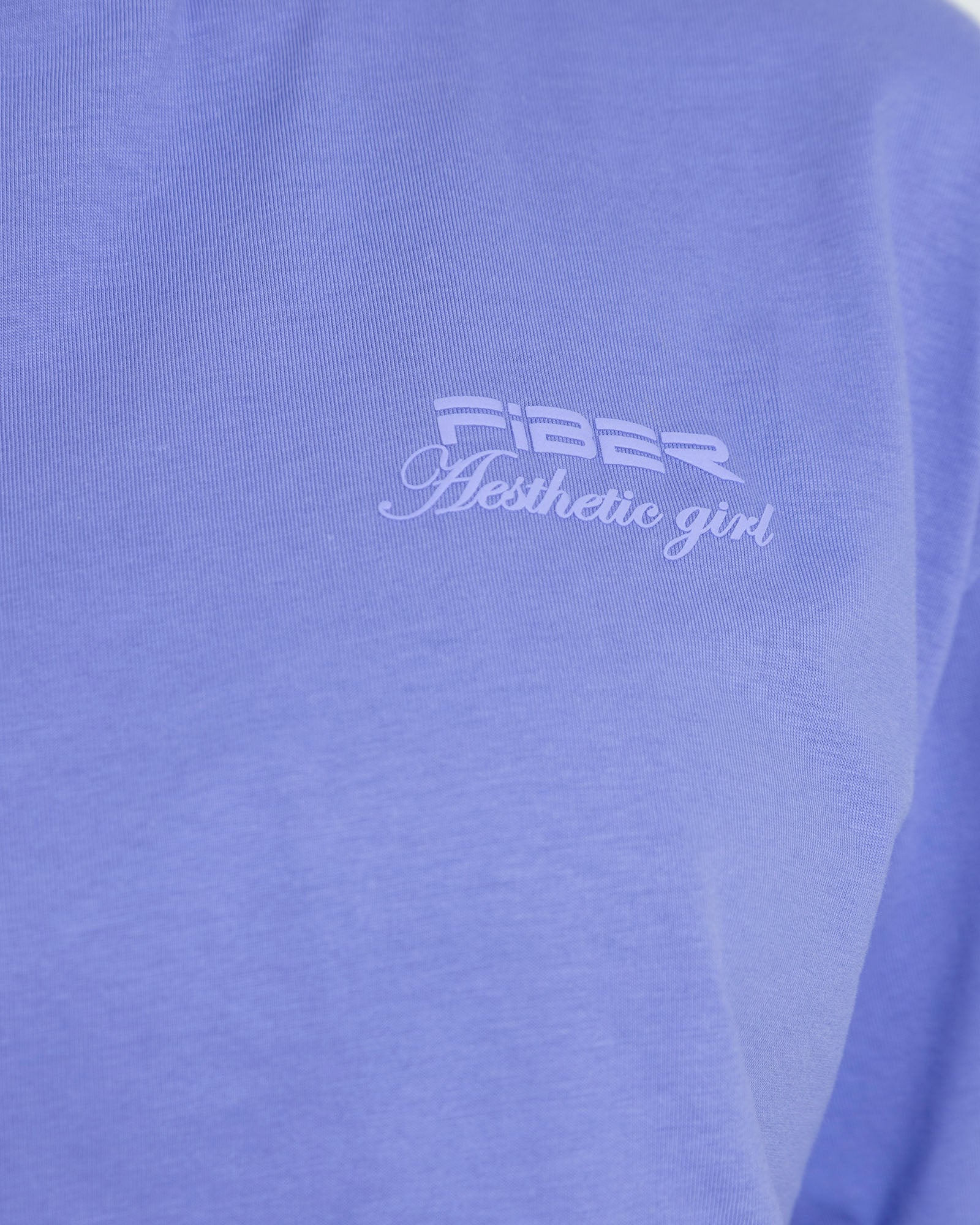 Camiseta corta holgada azul baby pilates FIBER