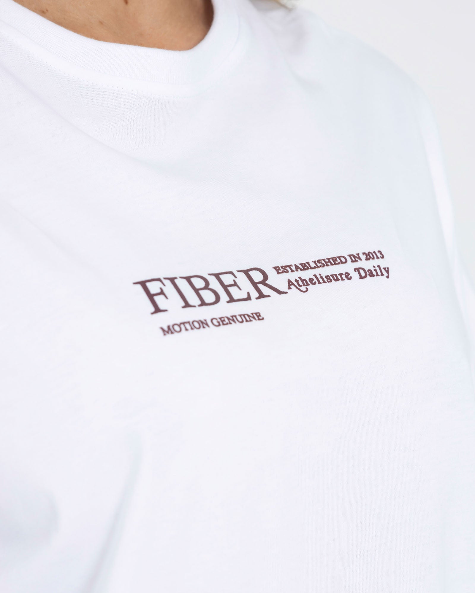 Camiseta oversize blanco pilates FIBER