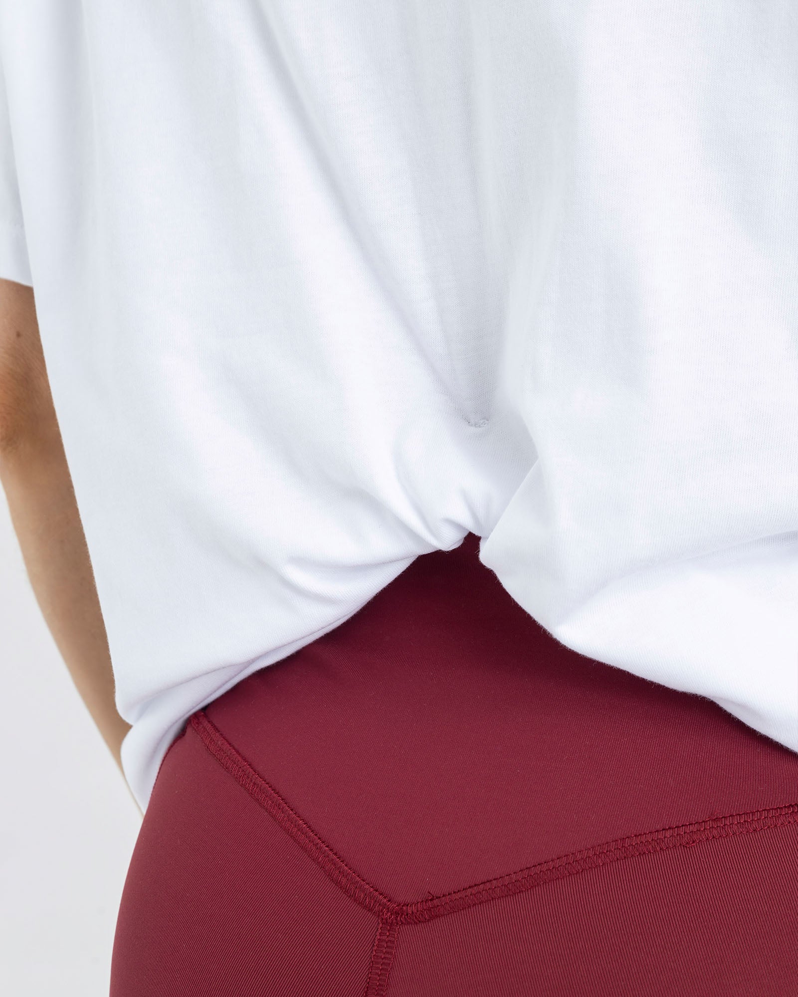 Camiseta oversize blanco pilates FIBER