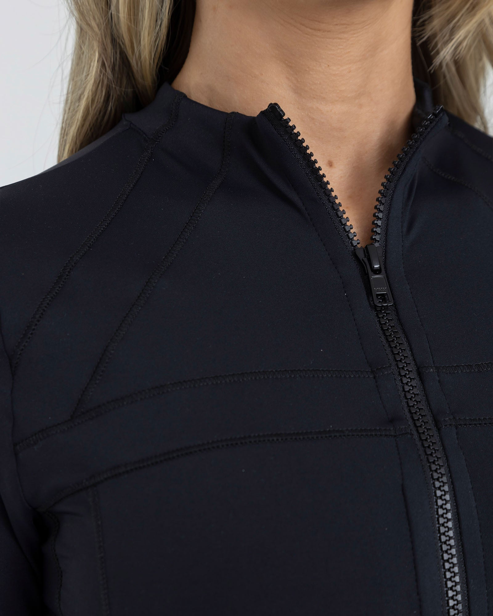 Chaqueta sportwear negro pilates FIBER