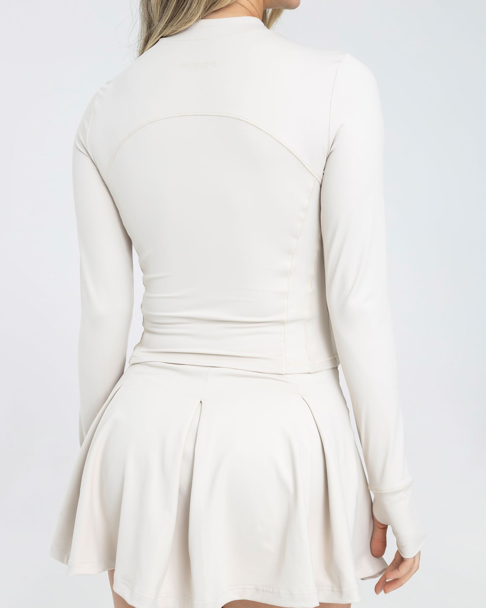 Chaqueta sportwear beige pilates FIBER