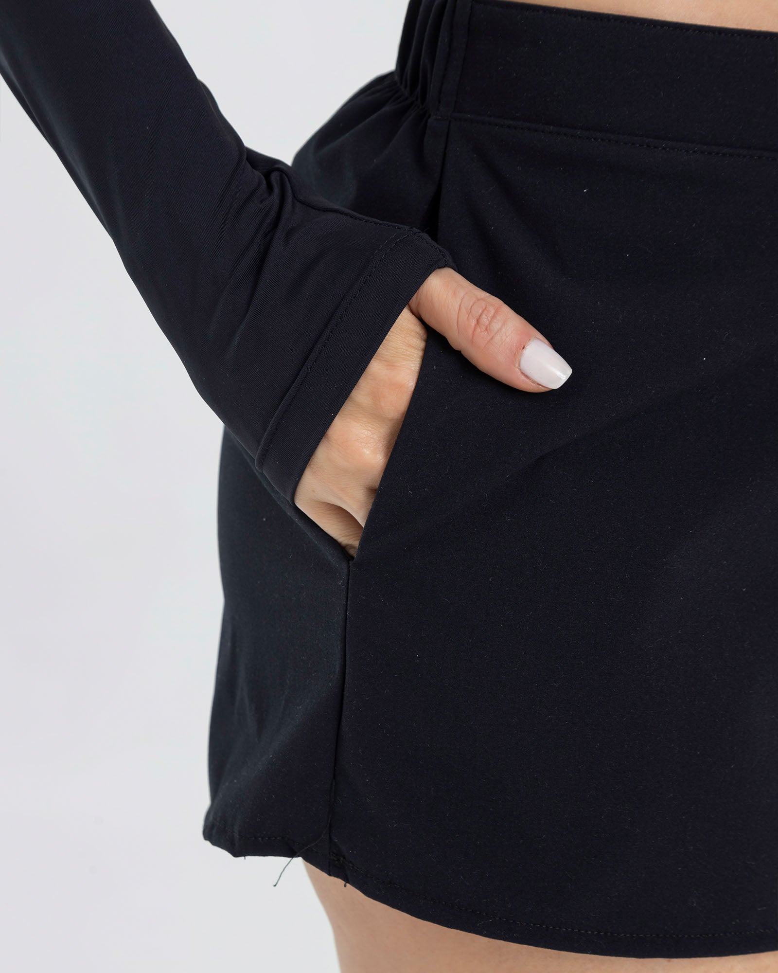 Falda short negro pilates FIBER