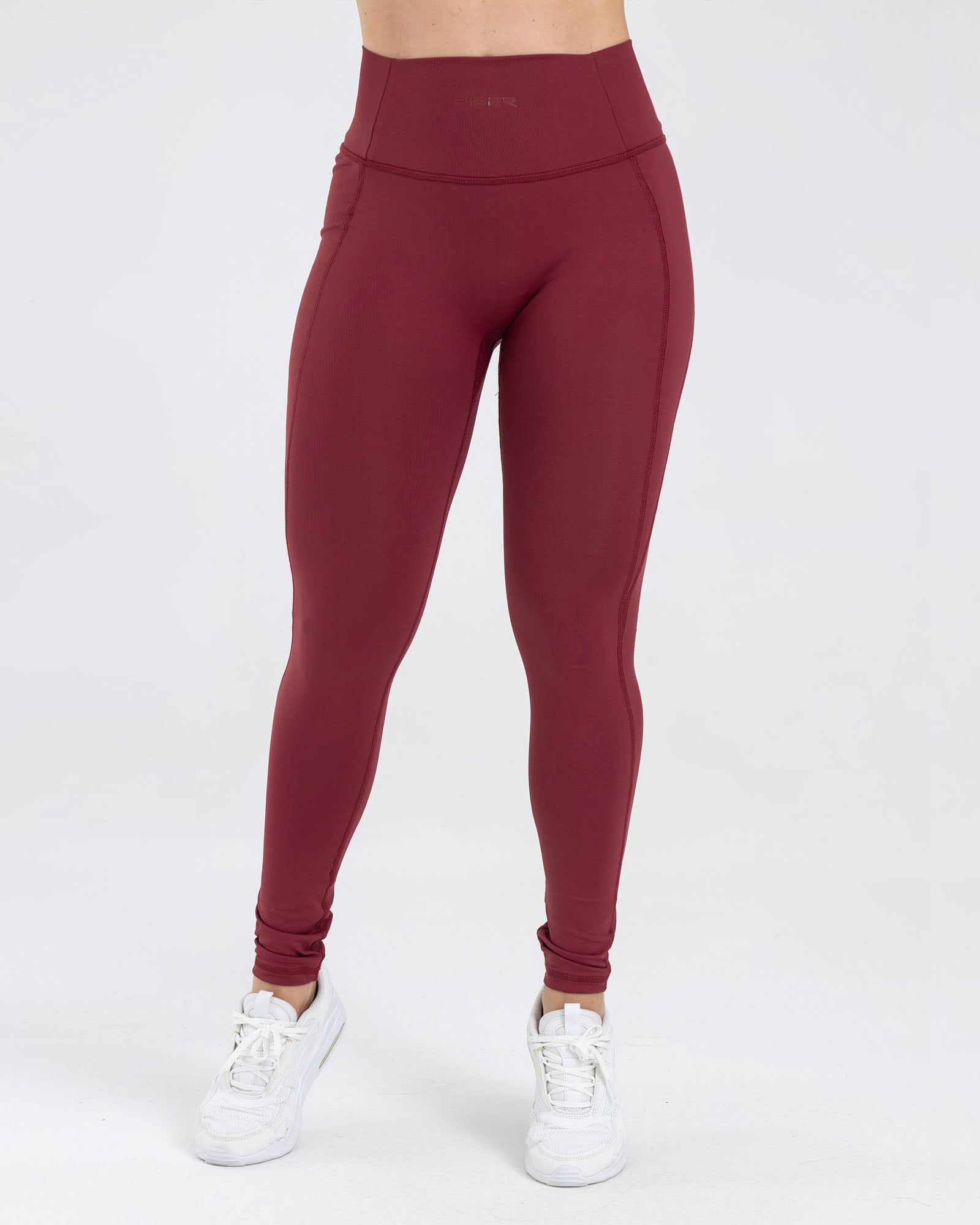 Leggings rojo granate pilates FIBER