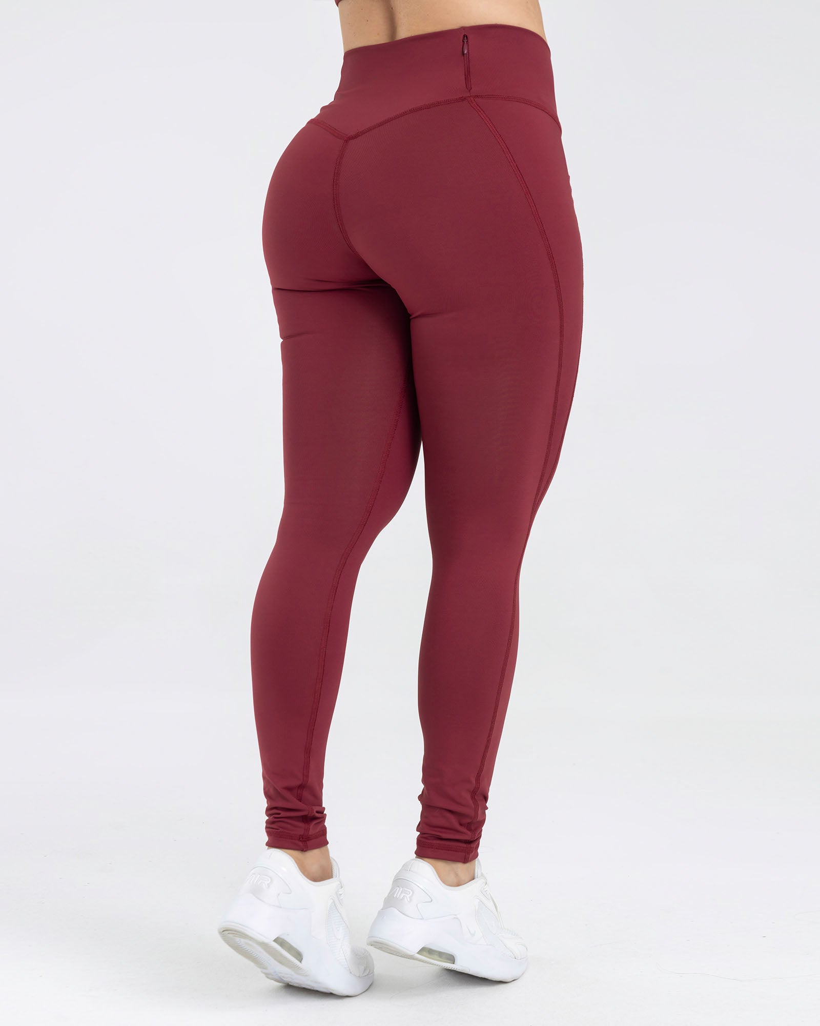 Leggings rojo granate pilates FIBER