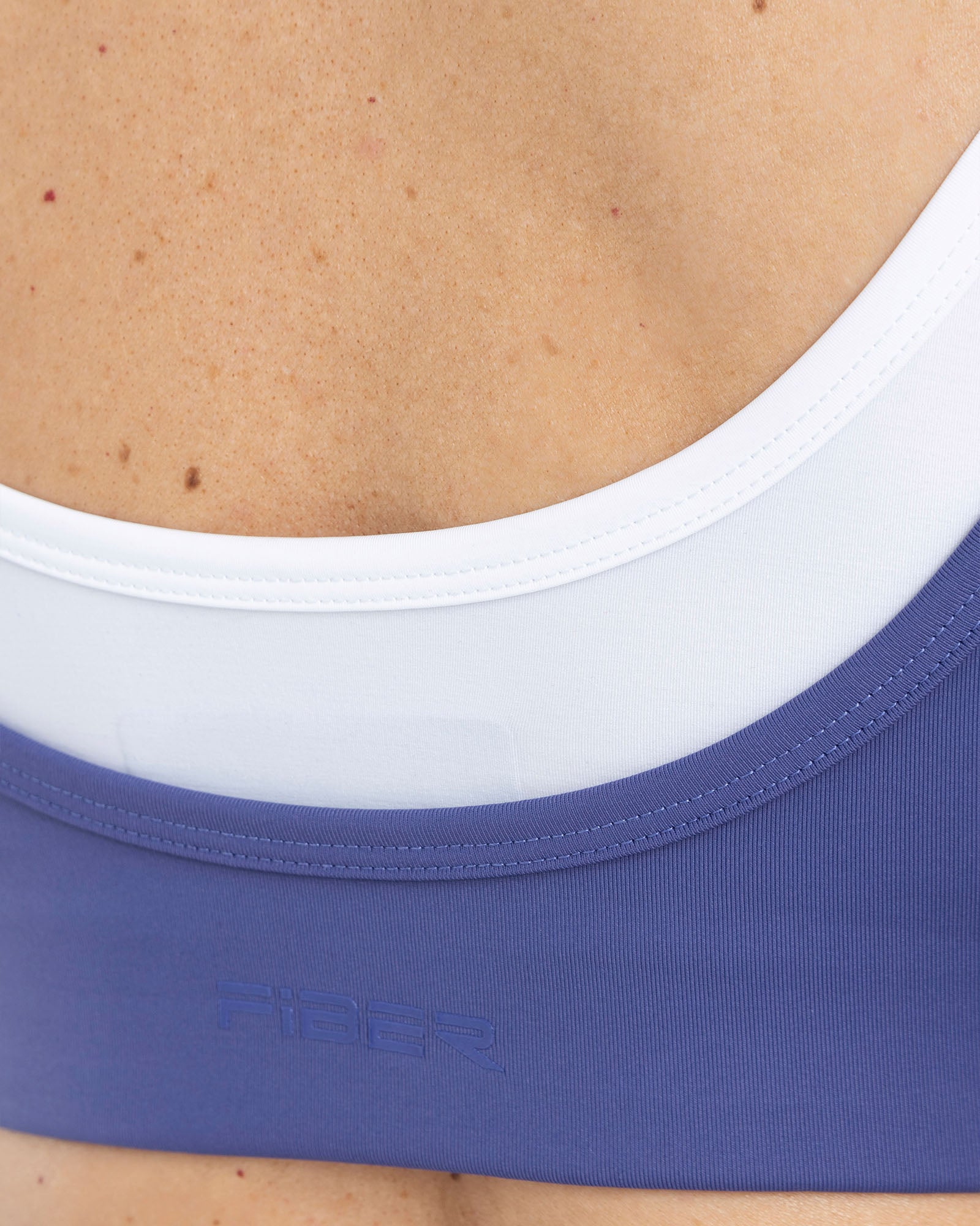 Top manga sisa double azul skipper pilates FIBER