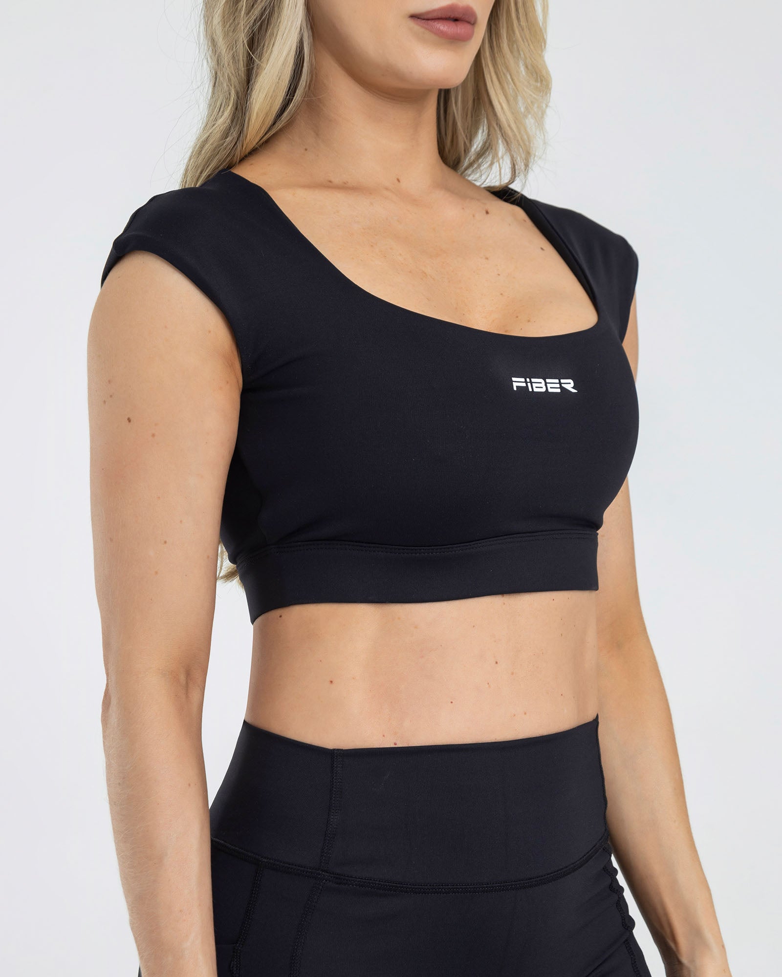 Top manga sisa negro pilates FIBER