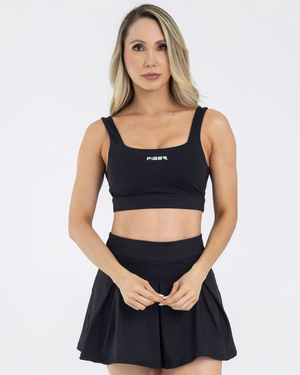 Top manga sisa sport negro pilates FIBER