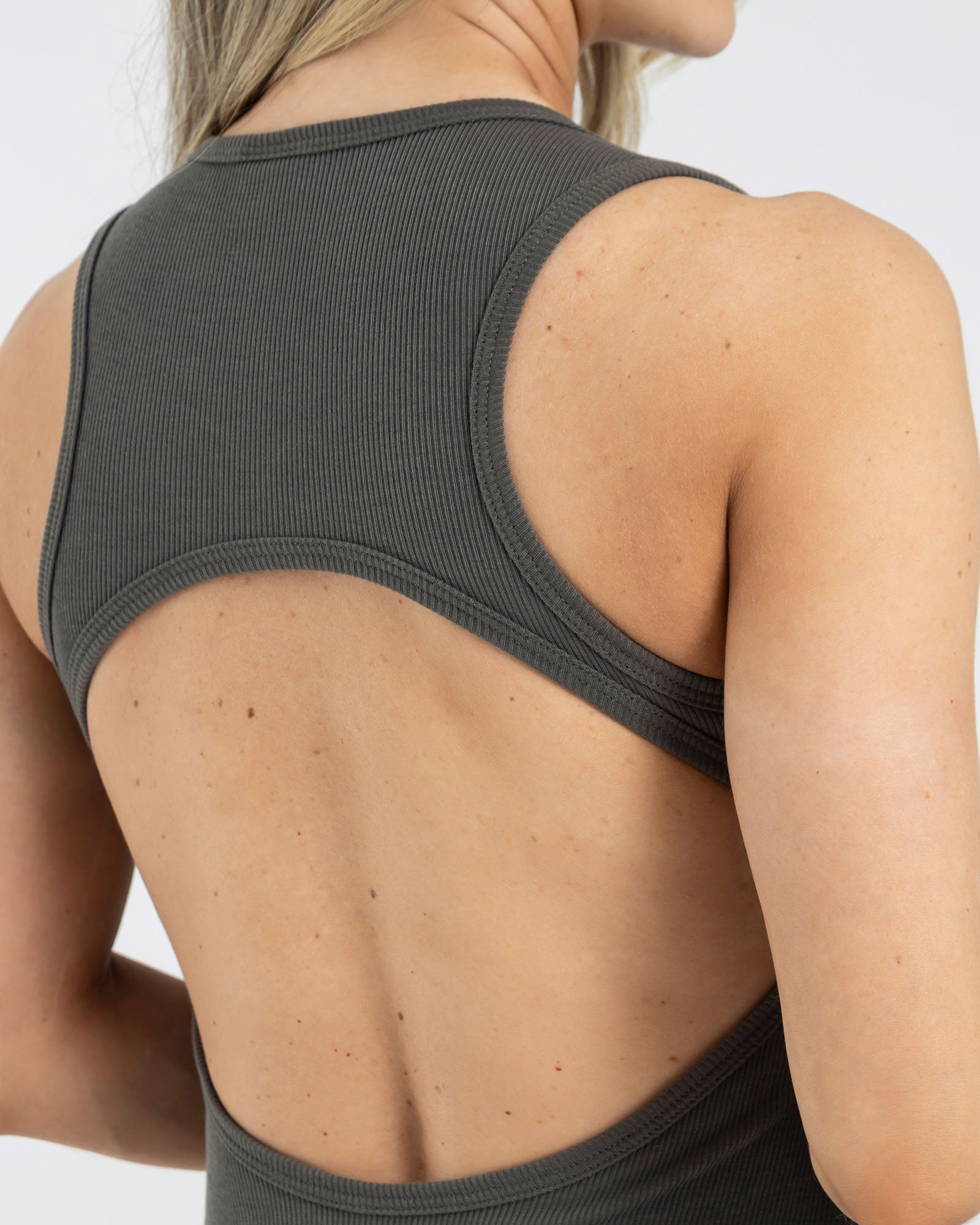 Vestido casualwear verde oscuro pilates FIBER