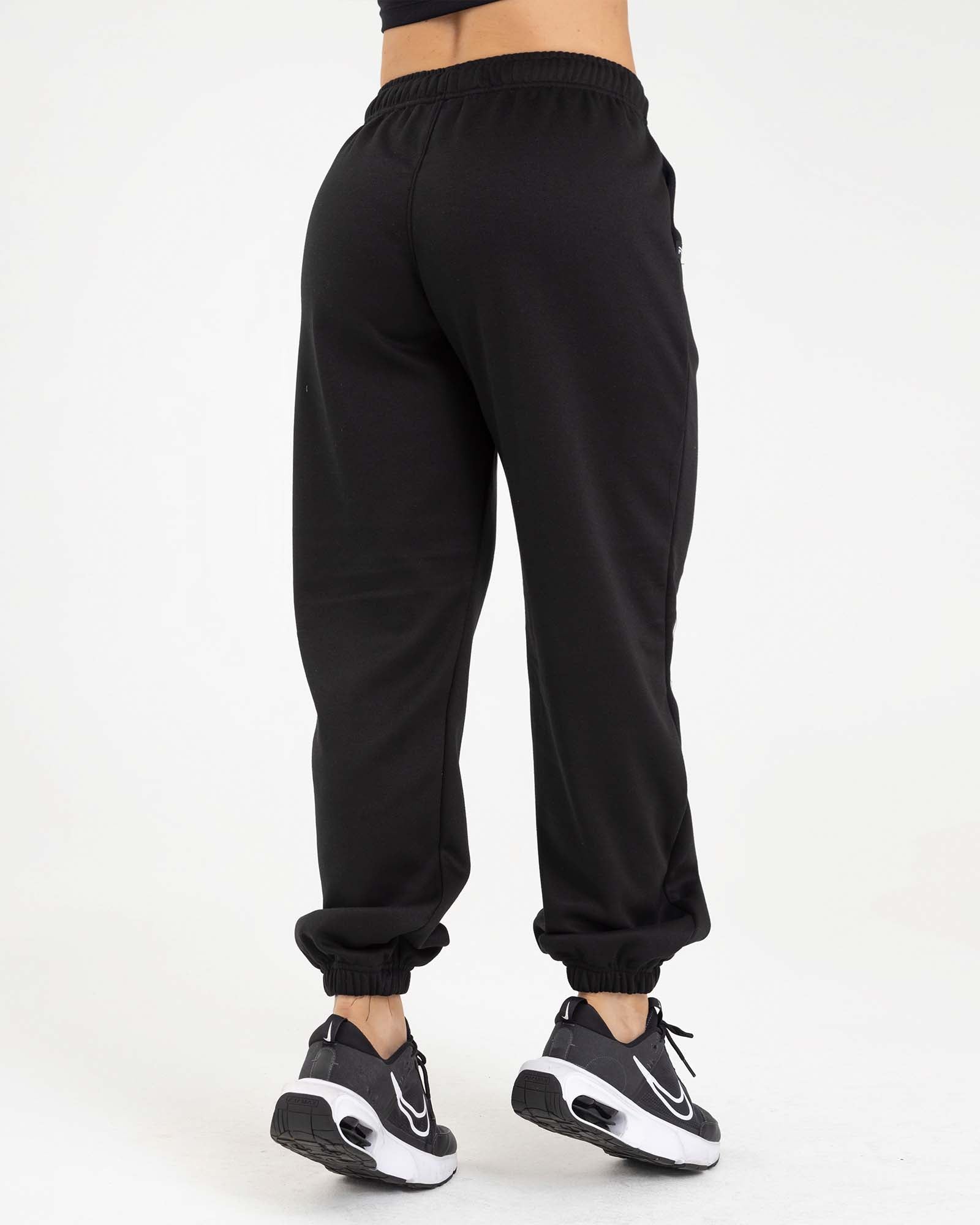 Jogger streetwear negro sporty FIBER