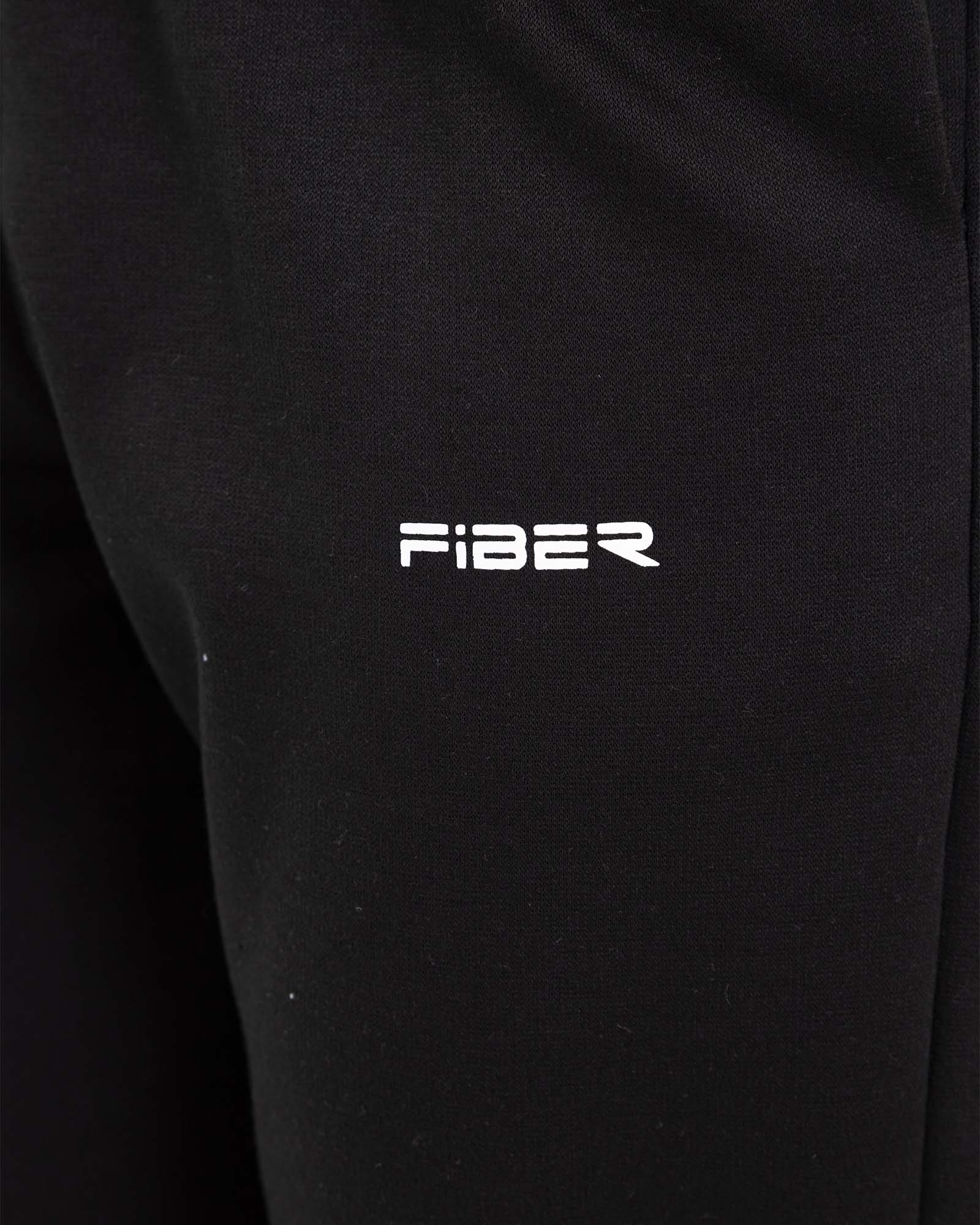 Jogger streetwear negro sporty FIBER