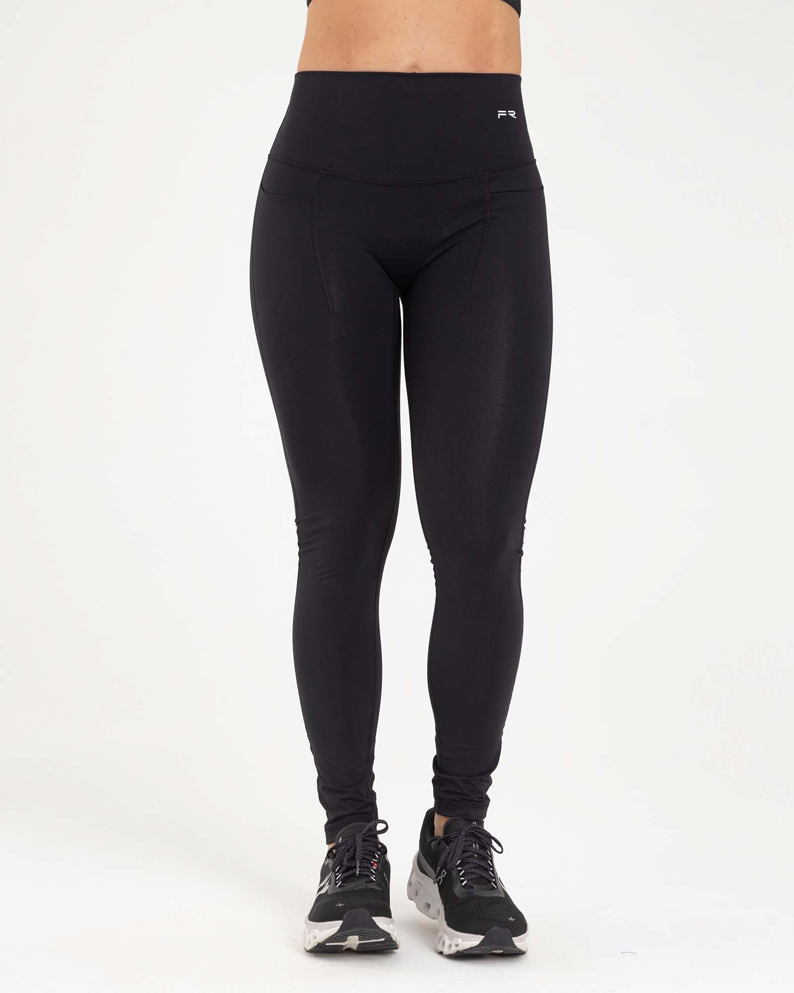Leggings pockets negro sporty FIBER