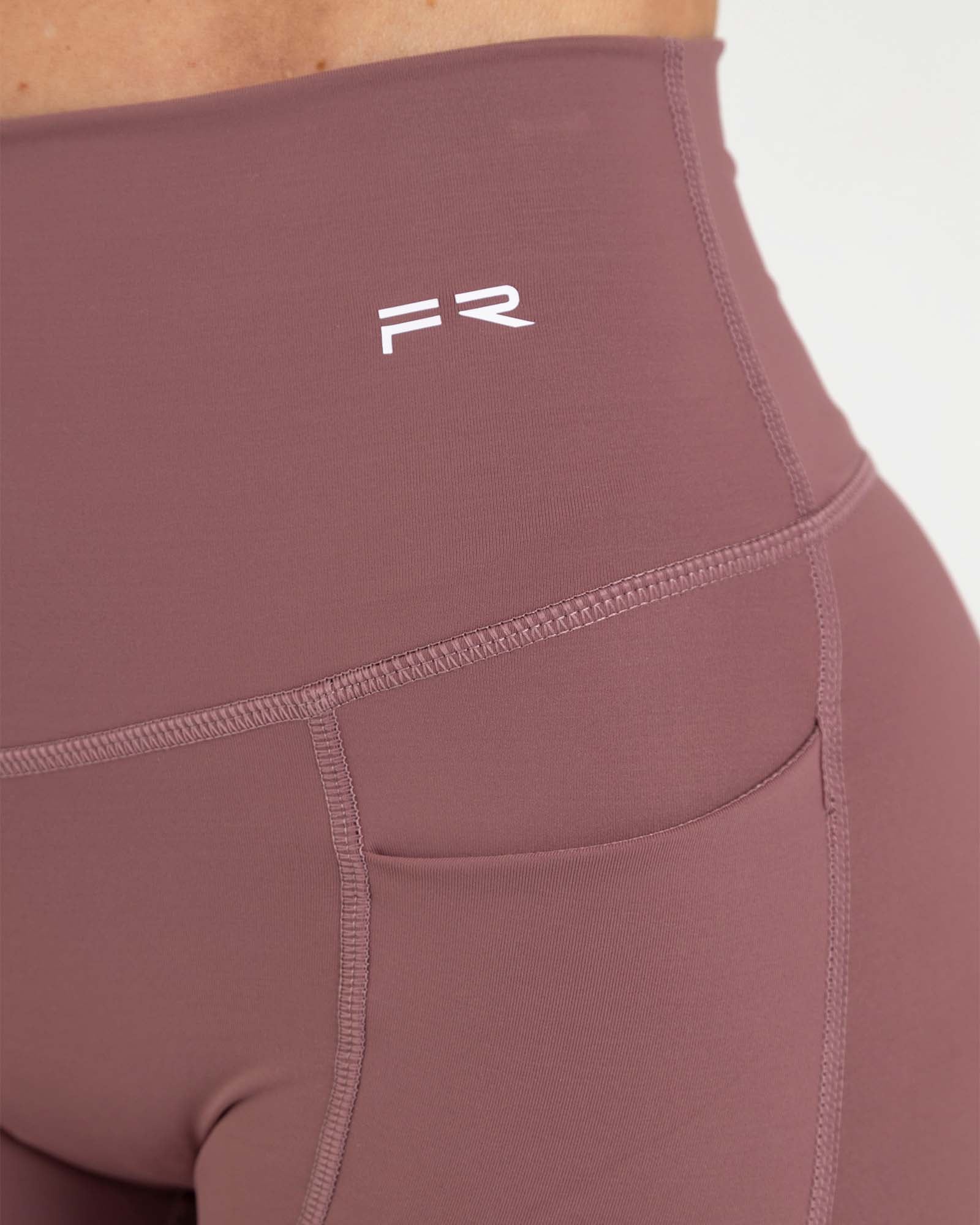 Leggings pockets rose brown sporty FIBER