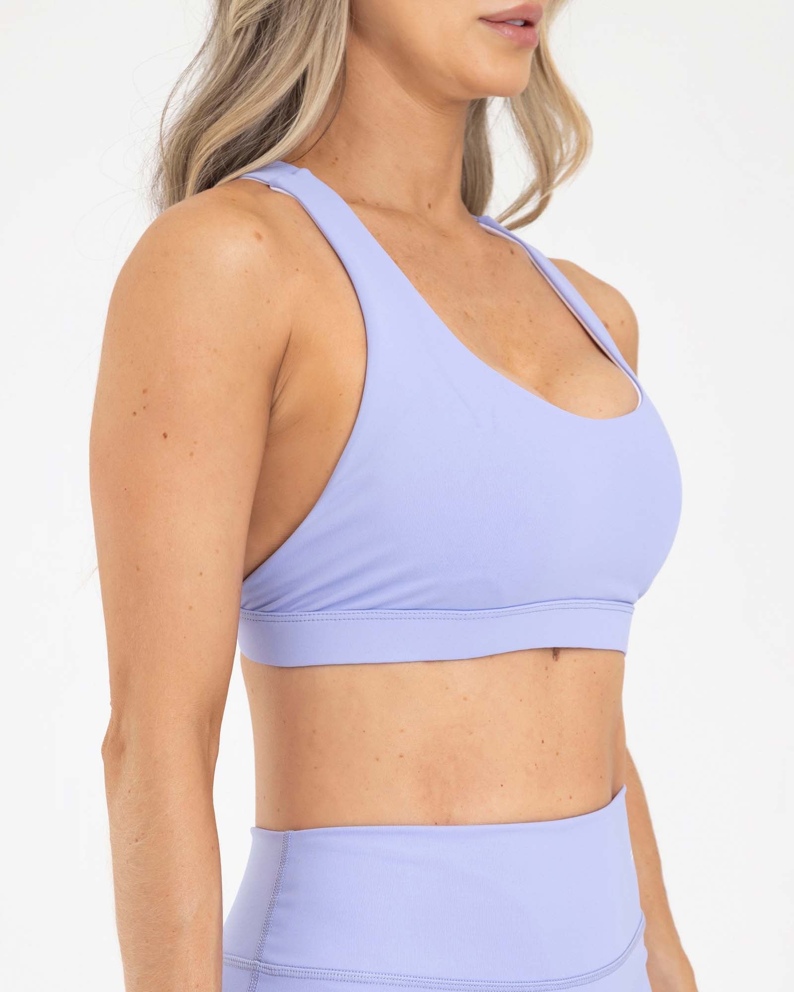 Top manga sisa azul hortensia activewear sporty FIBER