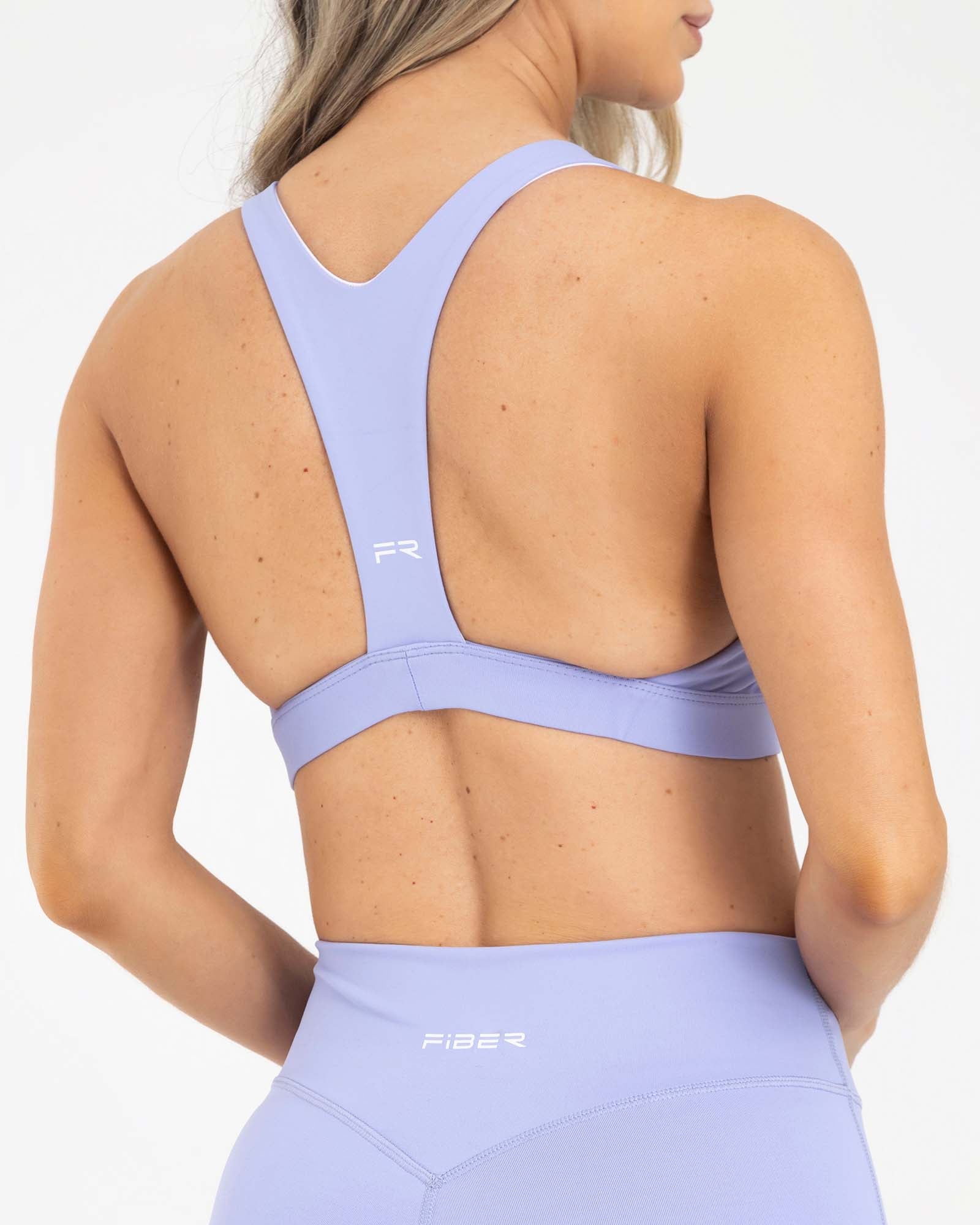 Top manga sisa azul hortensia activewear sporty FIBER