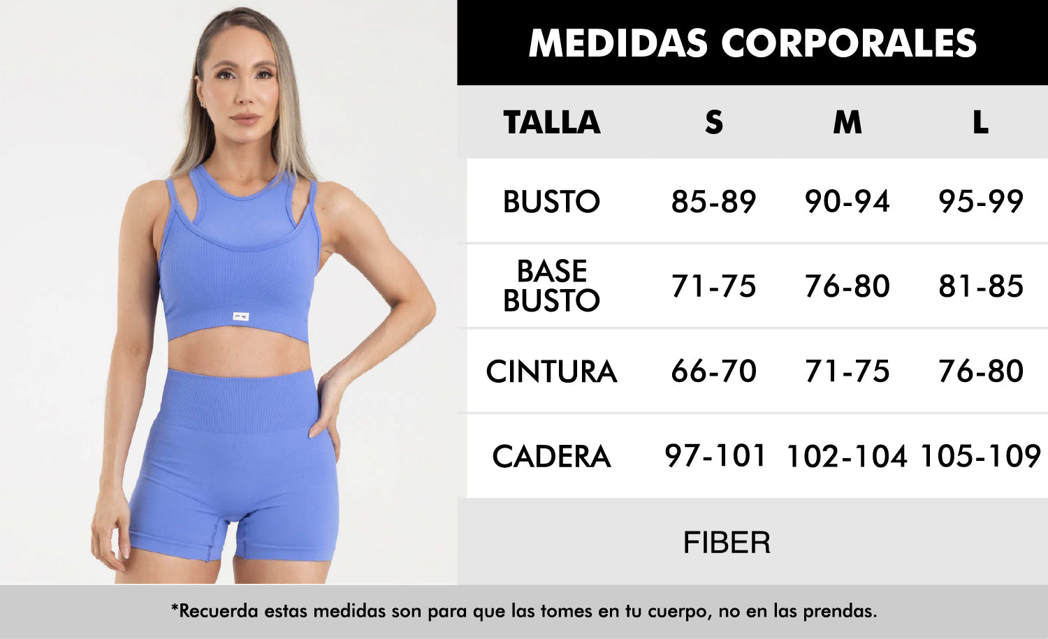 Top manga sisa double seamless azul eterea FIBER