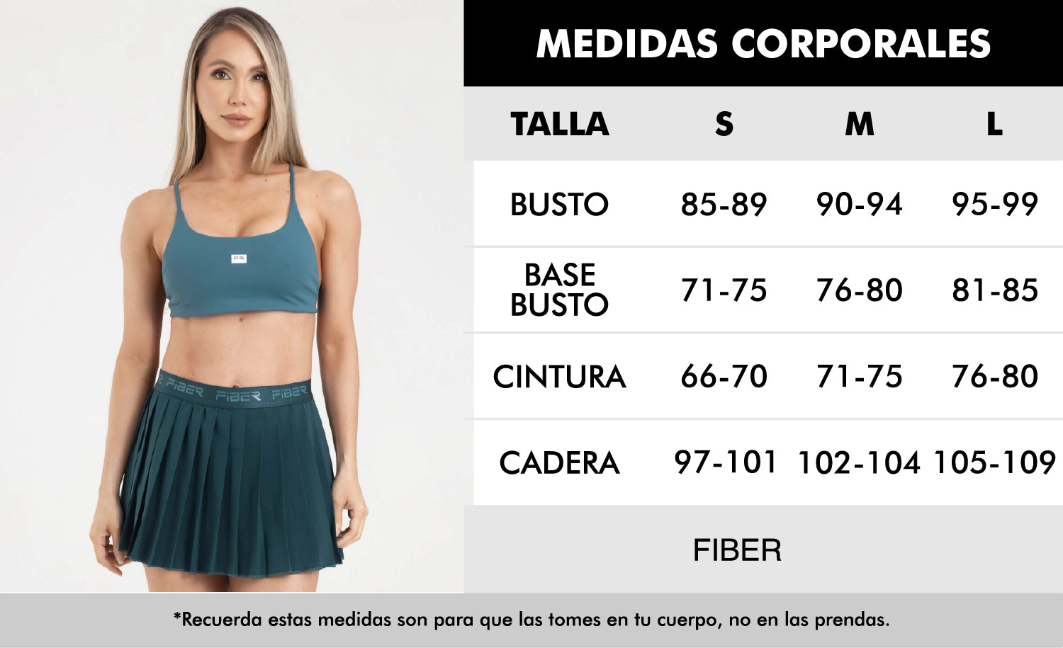 Top manga sisa blanco eterea FIBER
