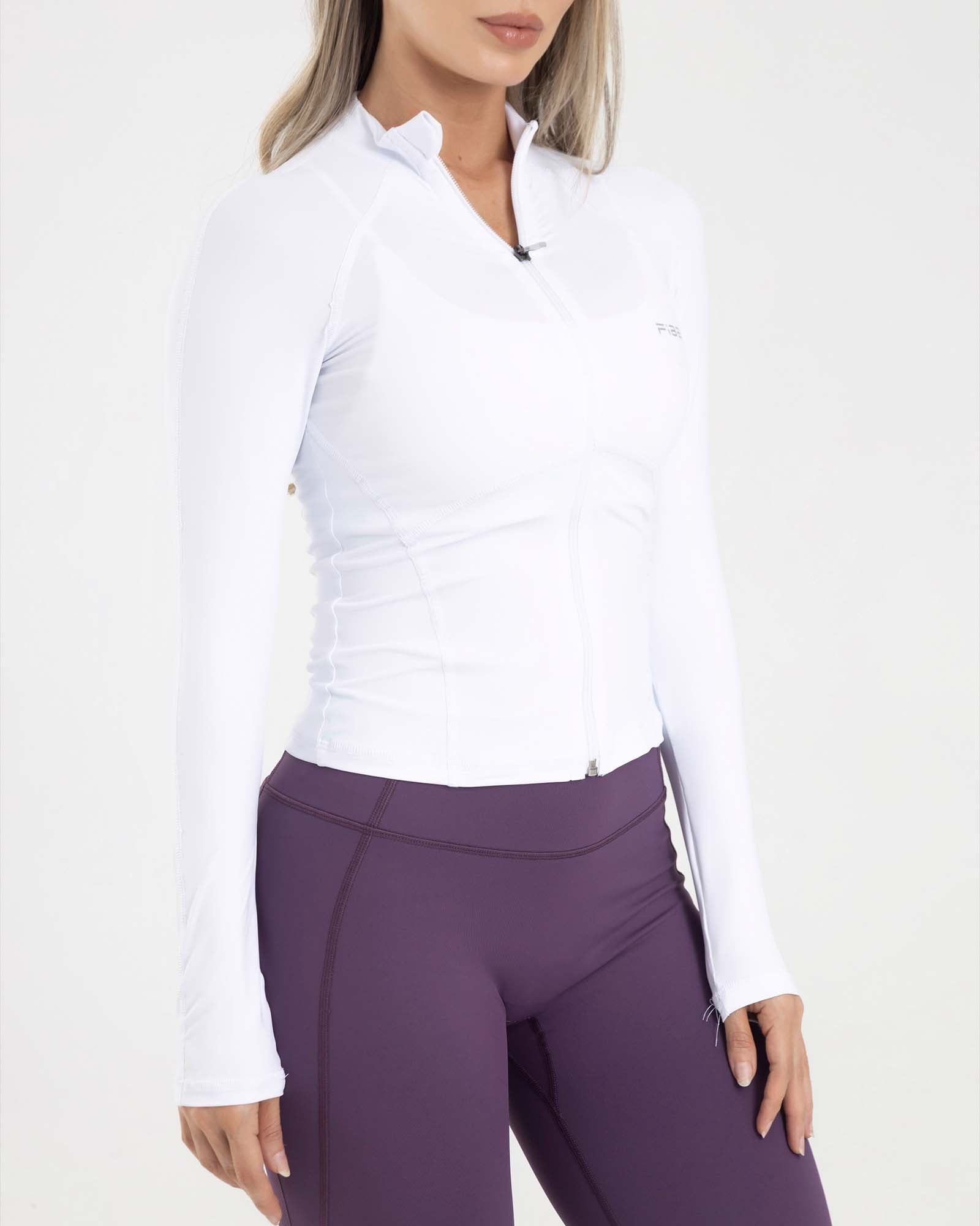 Chaqueta activewear blanco eterea FIBER