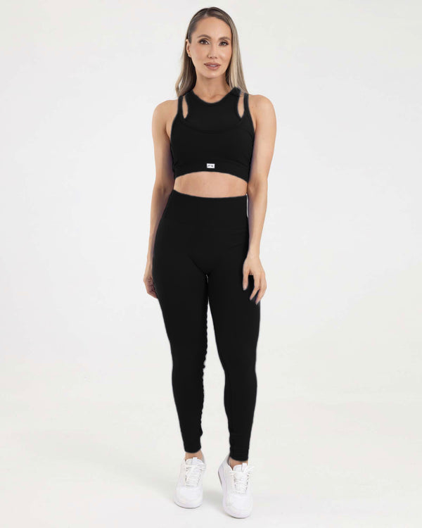 Leggings seamless eterea negro FIBER