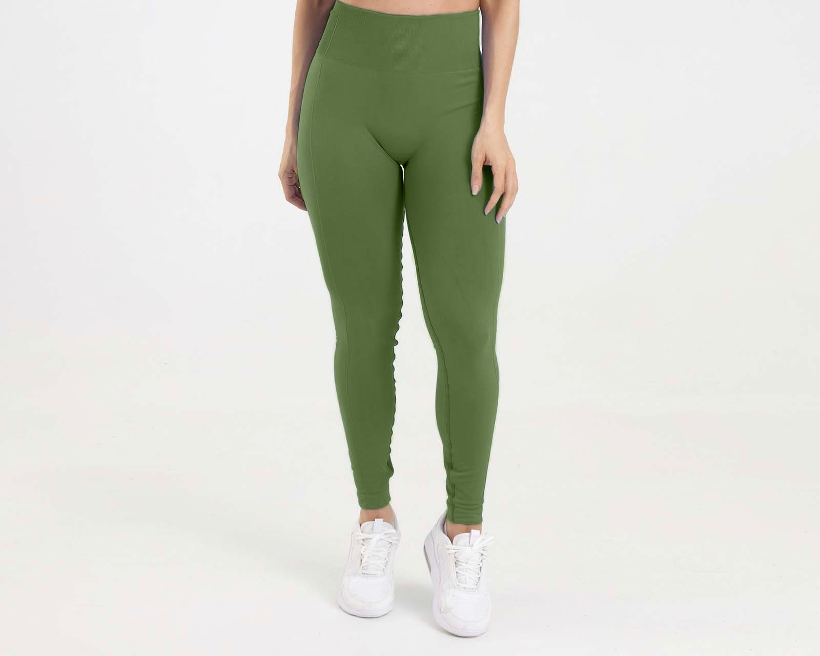 Leggings seamless eterea verde oliva FIBER