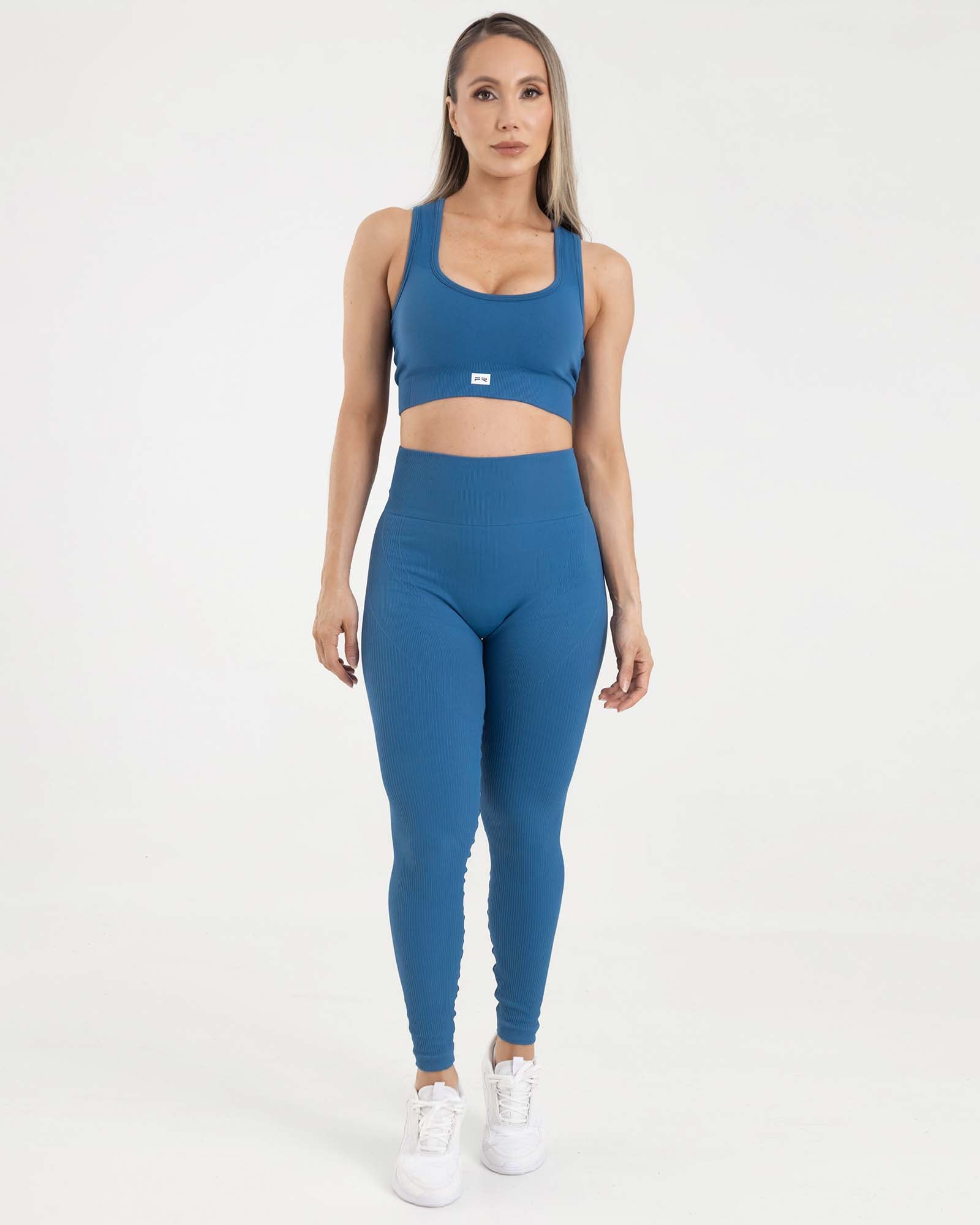 Leggings seamless shapes azul eterea FIBER
