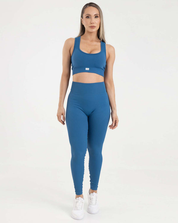 Leggings seamless shapes azul eterea FIBER