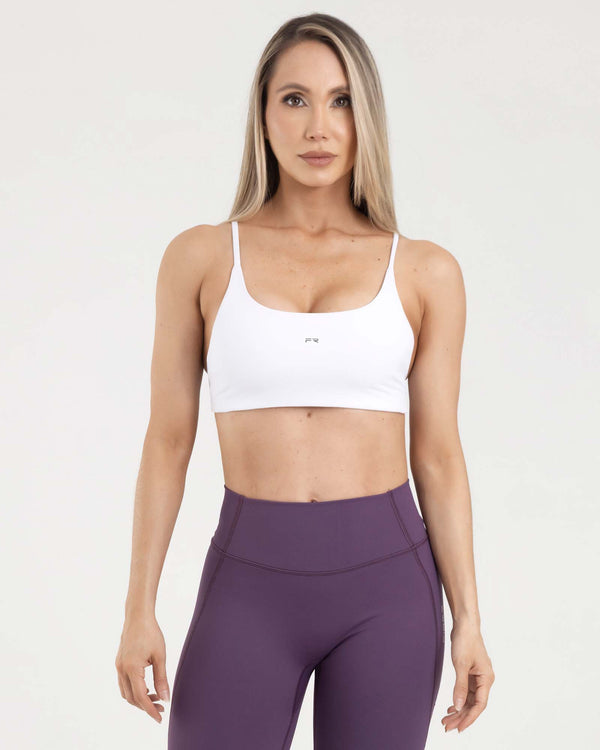 Top manga sisa blanco eterea FIBER