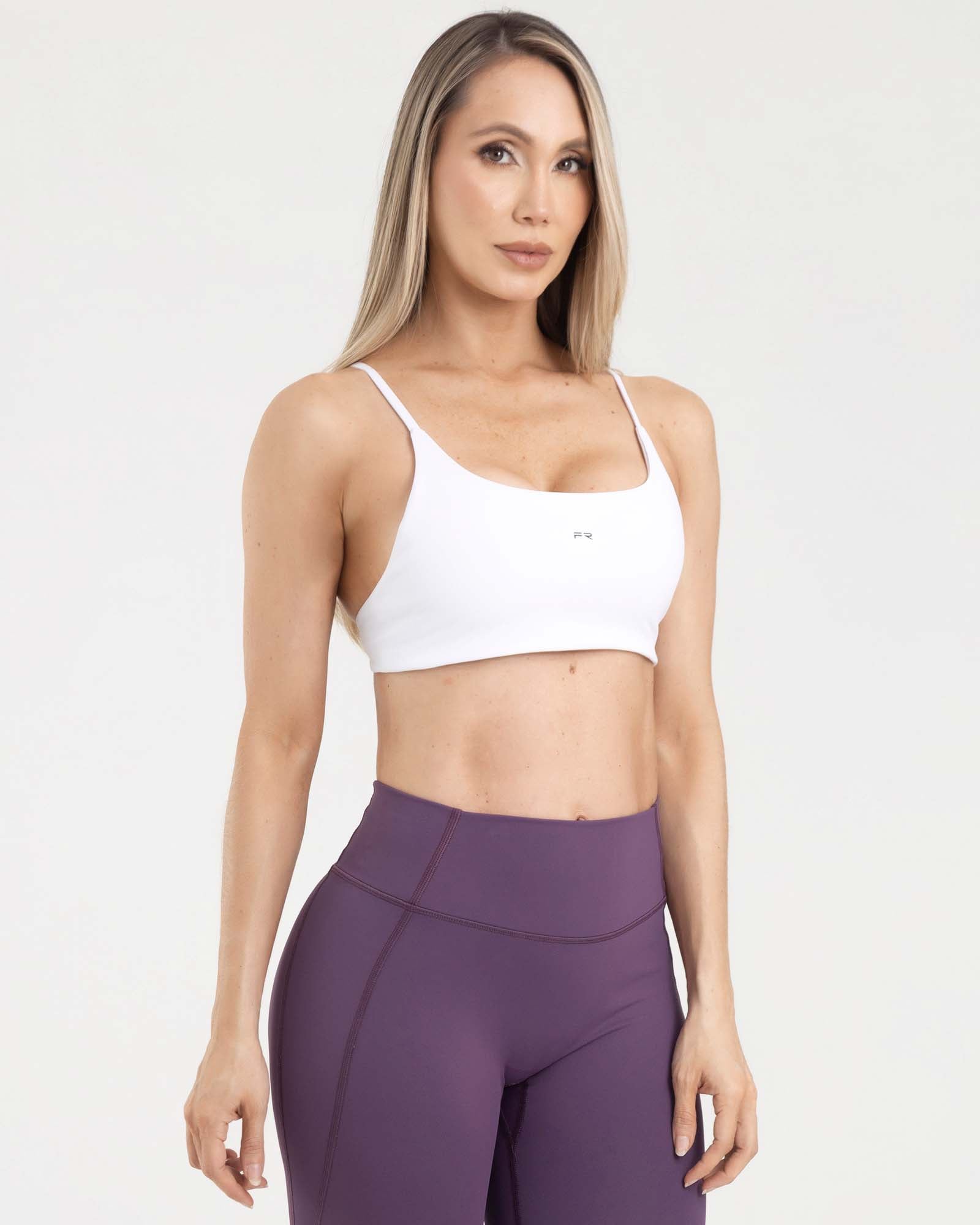 Top manga sisa blanco eterea FIBER