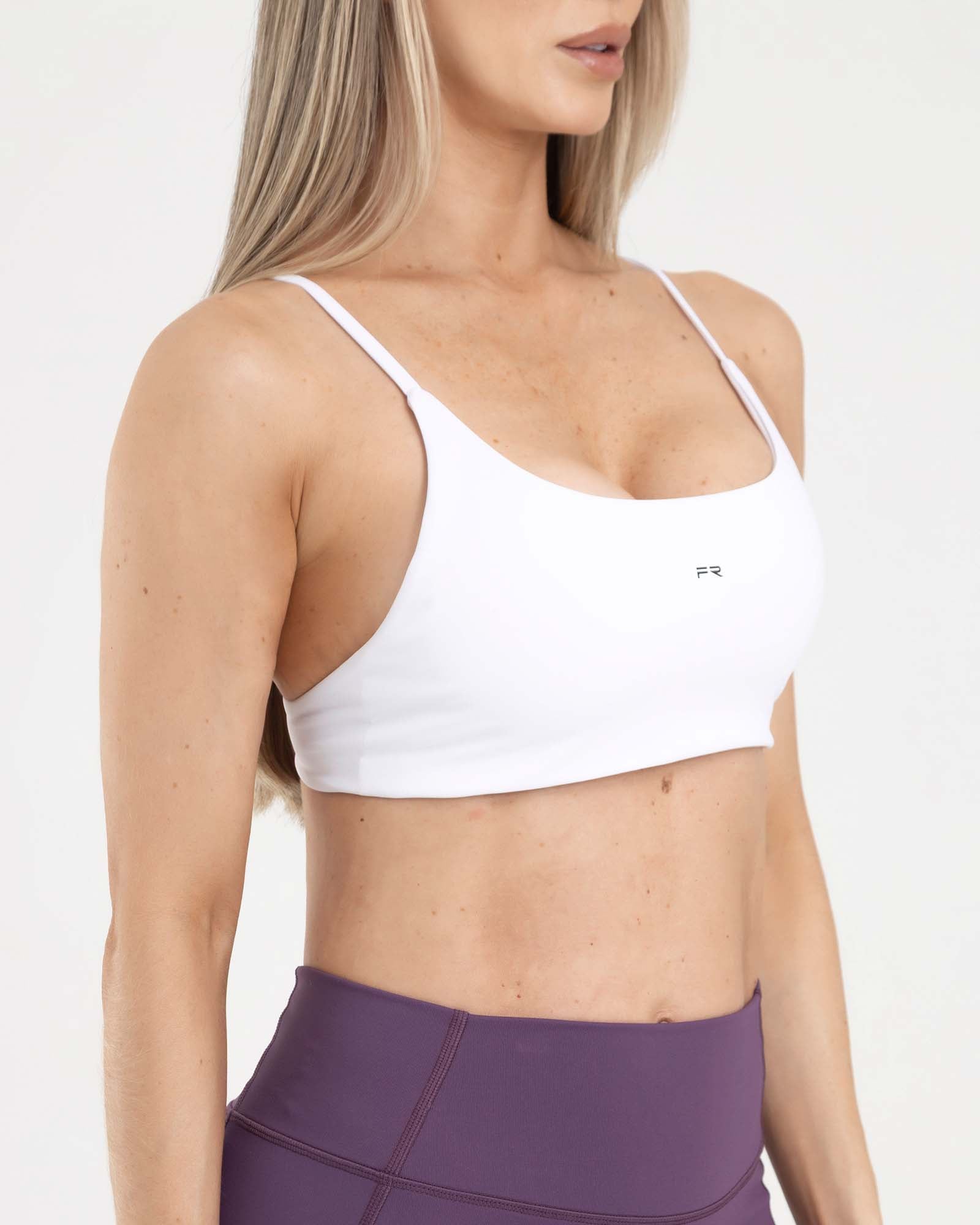 Top manga sisa blanco eterea FIBER