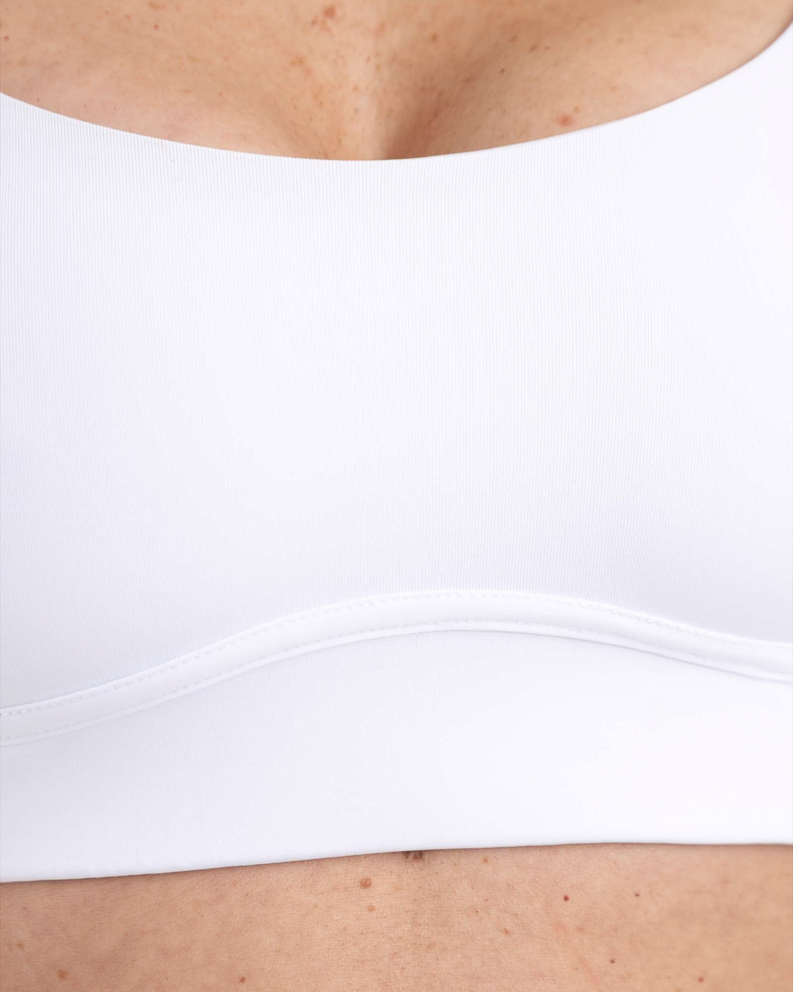 Top manga larga blanco eterea FIBER