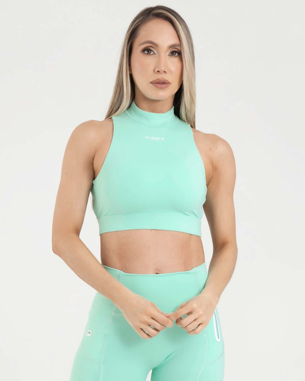 Top sisa racerback zip cool mint classy FIBER