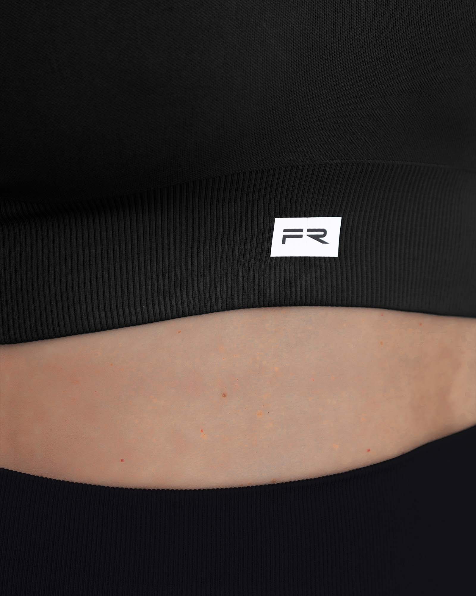 Top manga sisa seamless negro eterea FIBER
