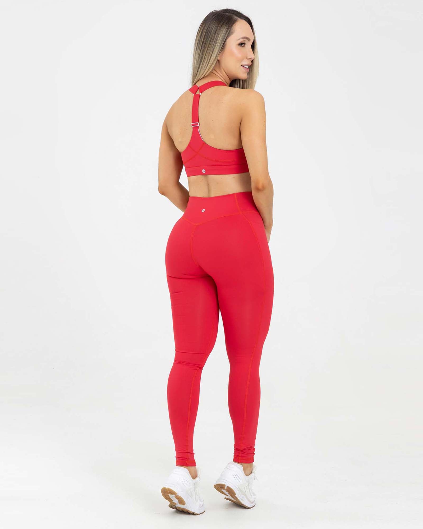 Leggings boost rojo escarlata sube de nivel FIBRA