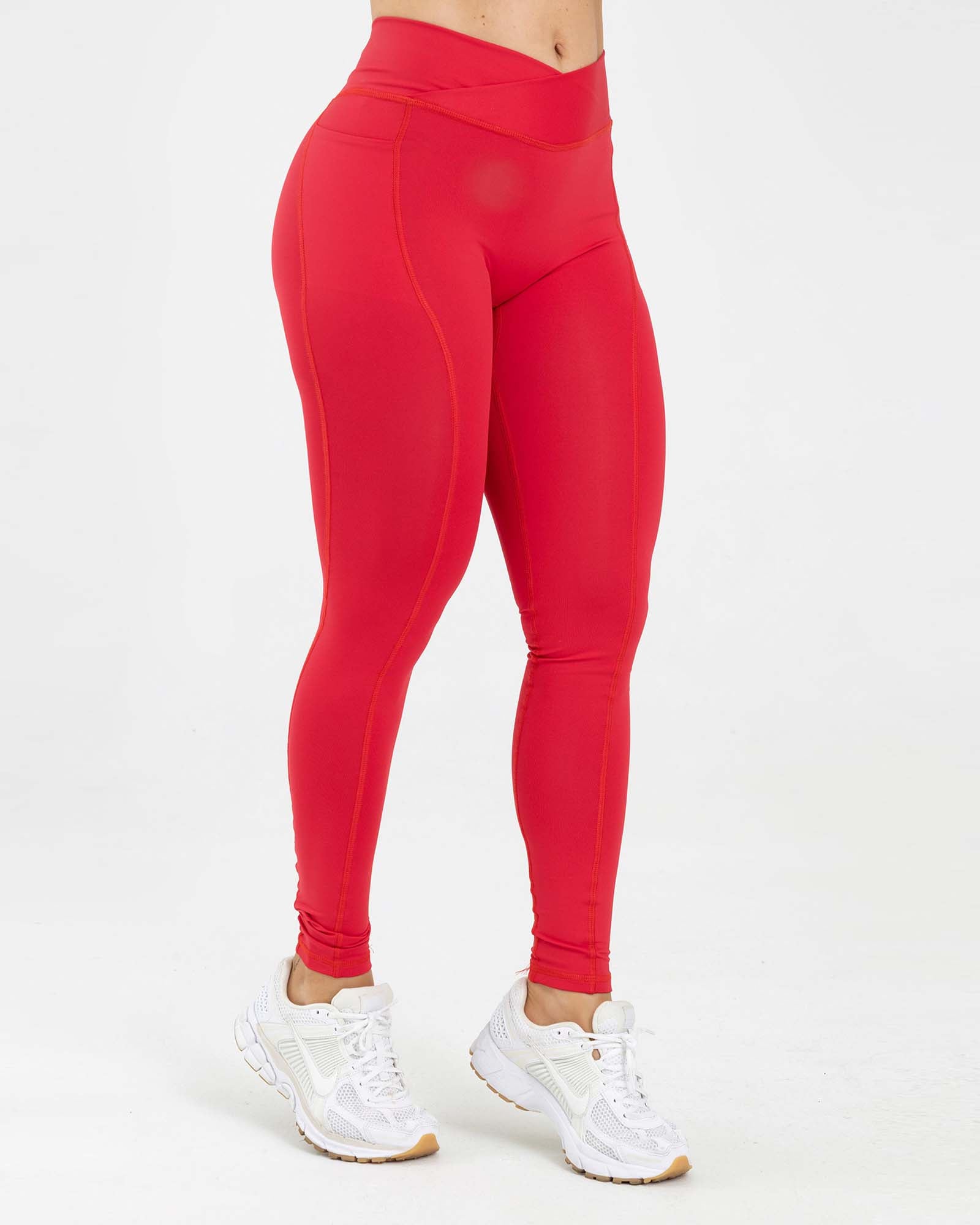 Leggings boost rojo escarlata sube de nivel FIBRA
