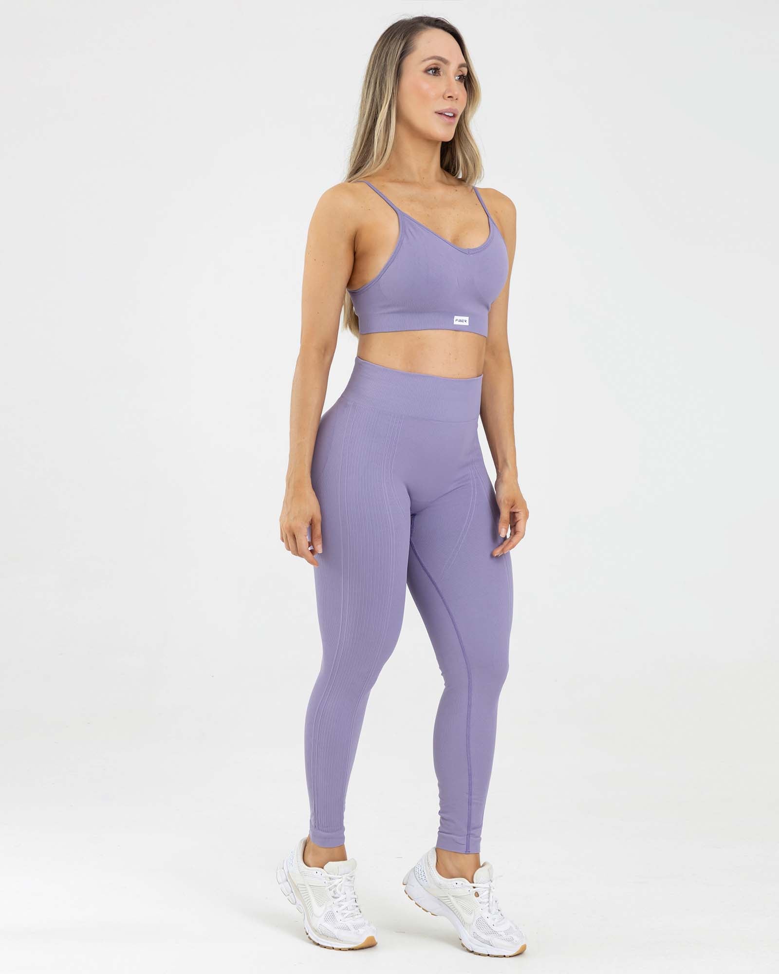 Leggings sin costuras esculpir lila subir de nivel FIBRA