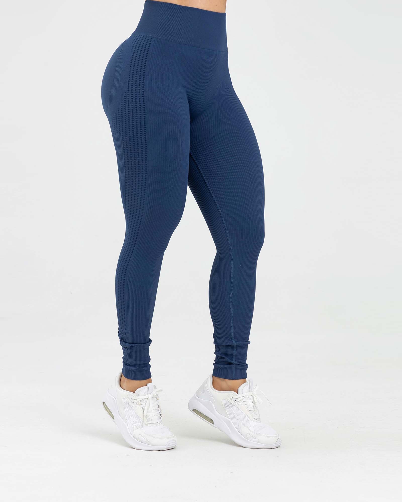 Leggings sin costuras flow azul navy galaxia nivel sube FIBRA